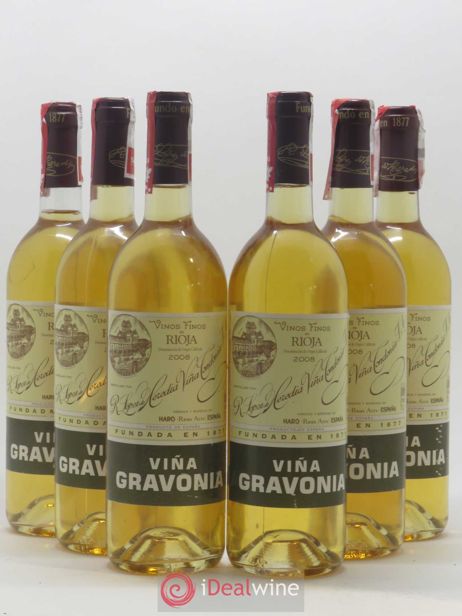Rioja DOCA Vina Gravonia Crianza Vina Tondonia R. Lopez de Heredia 2008 - Lot de 6 bouteilles - 0