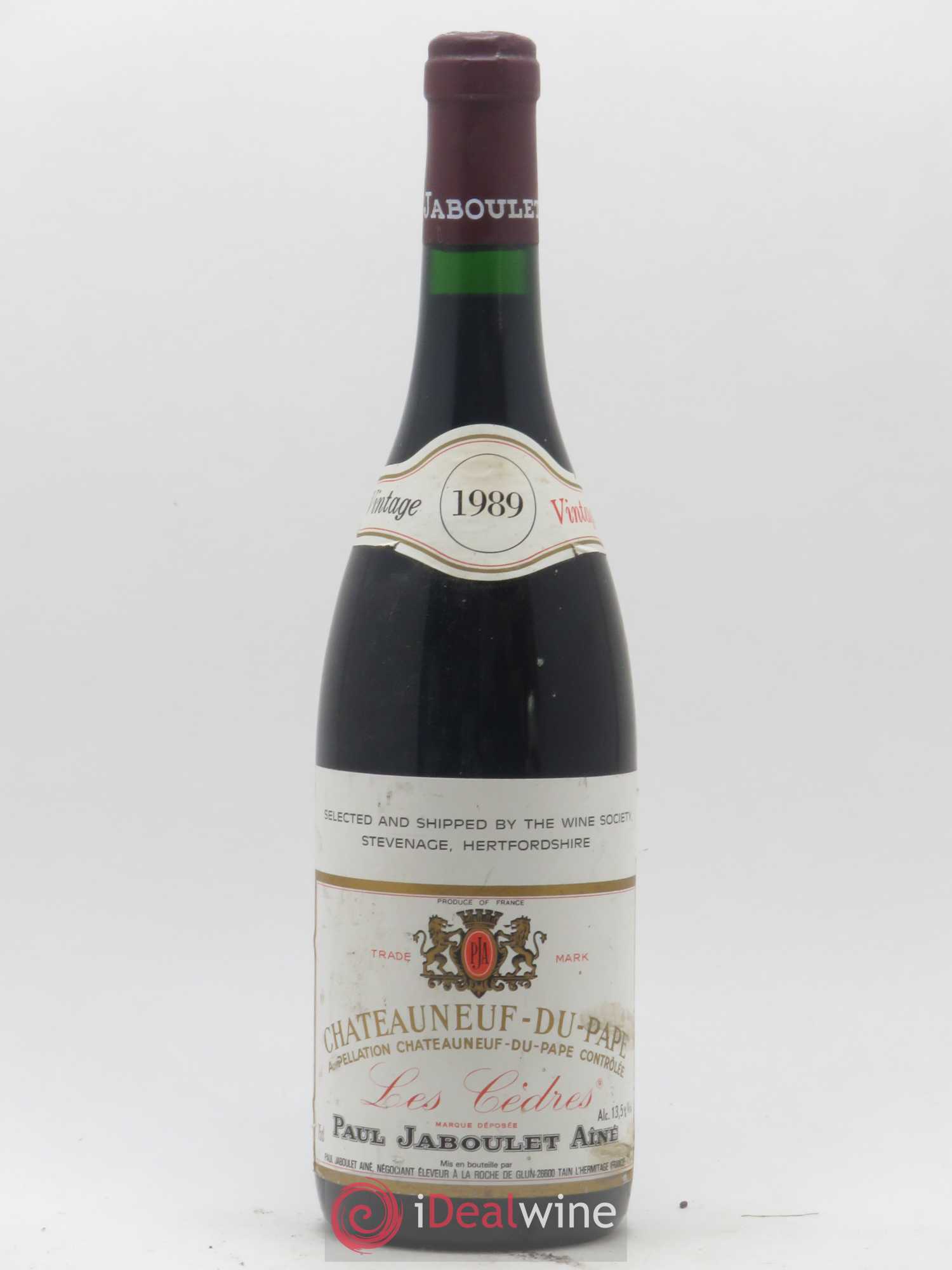 Châteauneuf-du-Pape Les Cèdres Jaboulet 1989 - Posten von 1 Flasche - 0