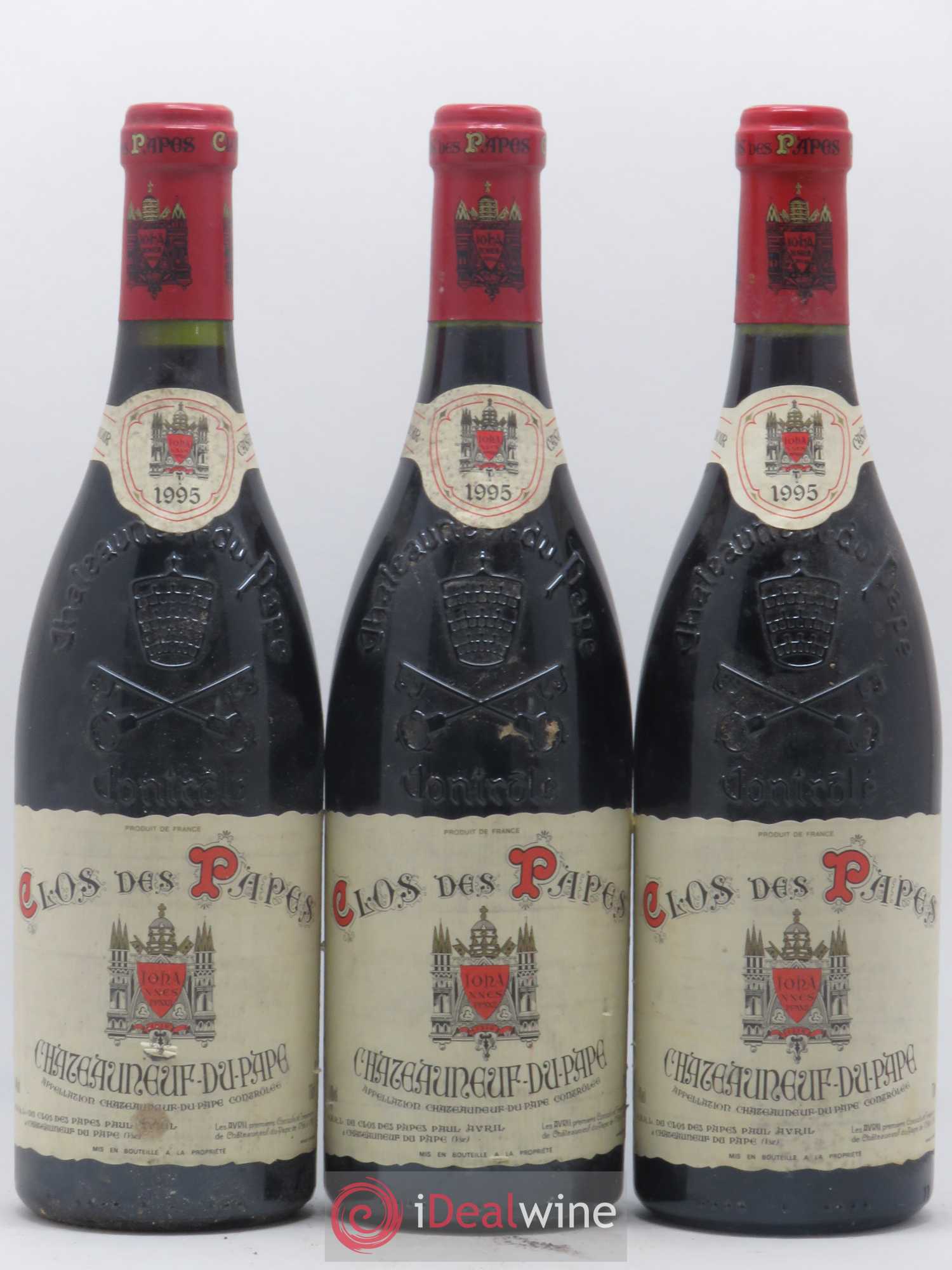 Châteauneuf-du-Pape Clos des Papes - Paul Avril 1995 - Lot de 6 bouteilles - 2