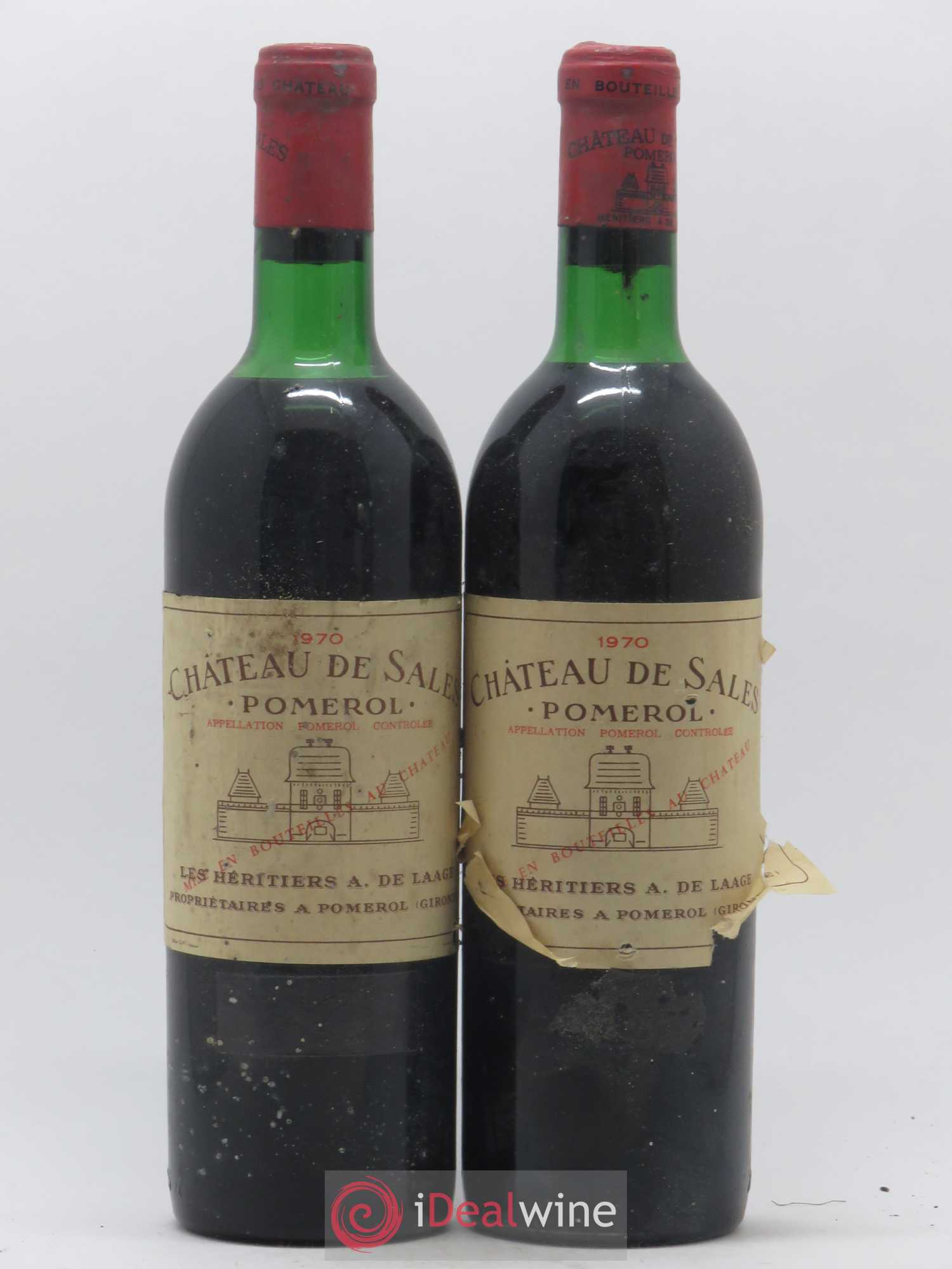 Château de Sales 1970 - Lot de 2 bouteilles - 0