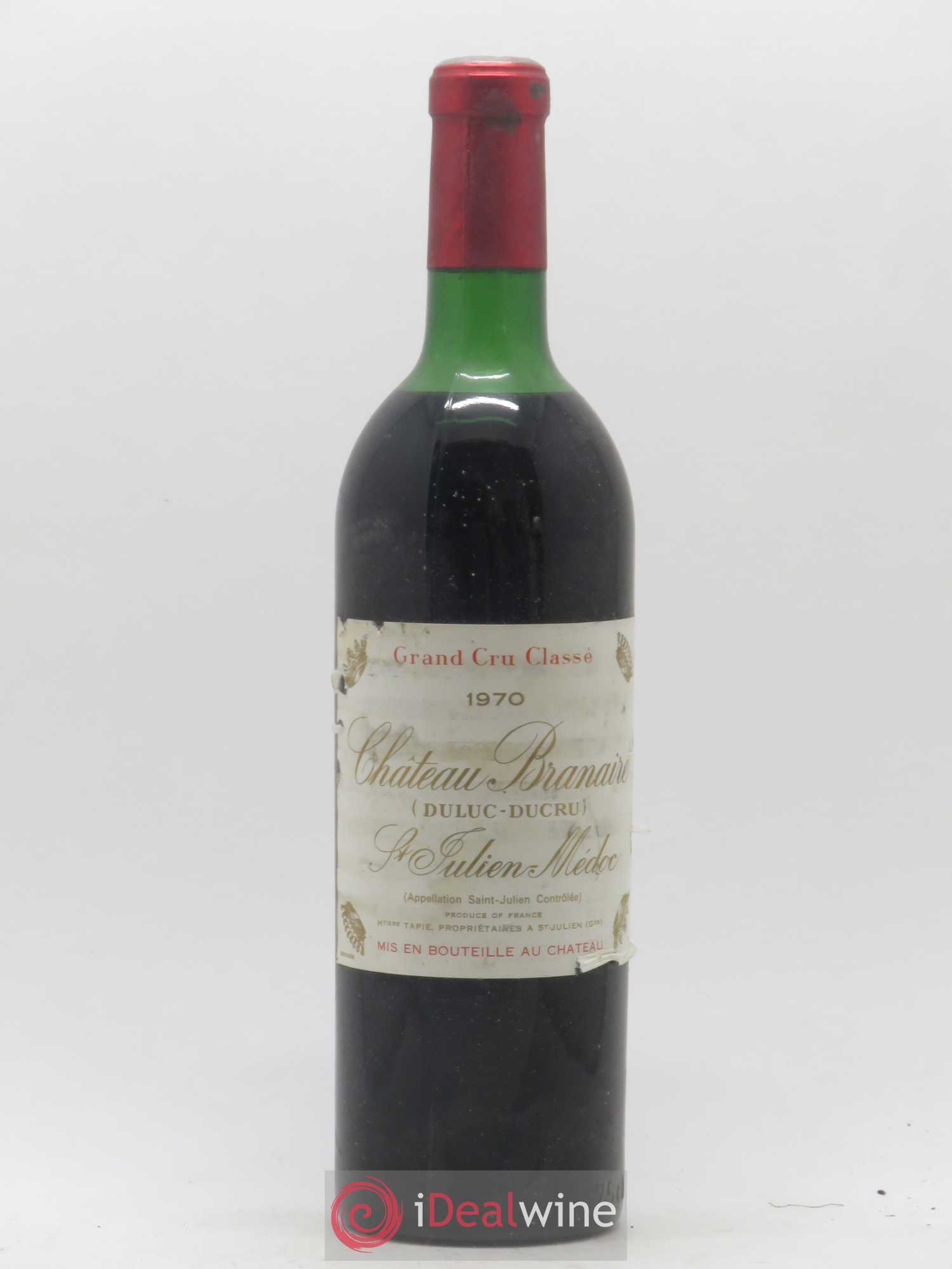 Château Branaire Ducru 4ème Grand Cru Classé 1970 - Lot de 1 bouteille - 0