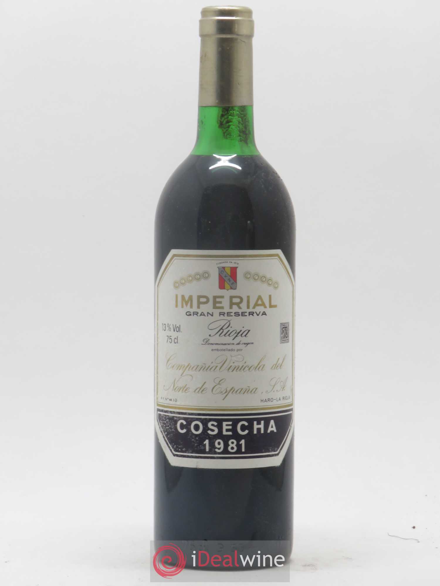 Rioja DOCG Imperial Gran Reserva Compania Vinicola del Norte de Espana 1981 - Lot de 1 bouteille - 0