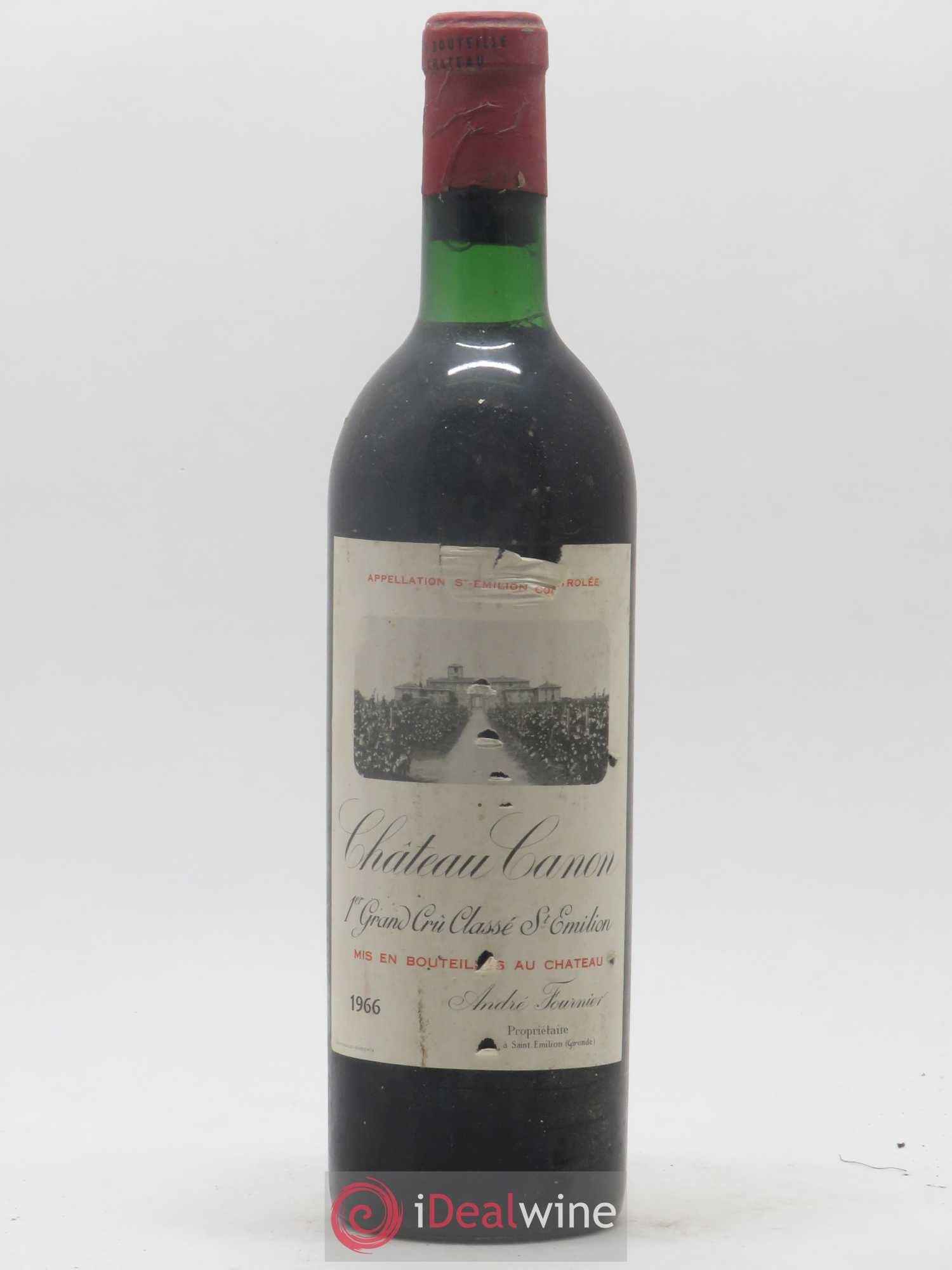 Château Canon 1er Grand Cru Classé B 1966 - Lot de 1 bouteille - 0