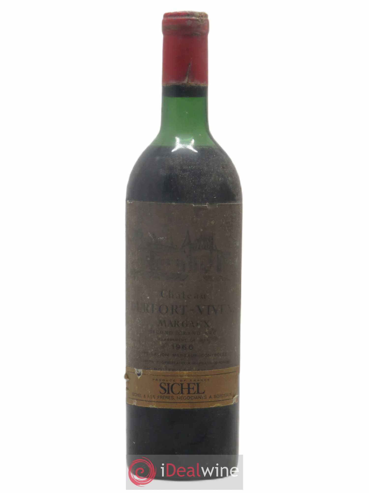 Château Durfort Vivens 2ème Grand Cru Classé 1966 - Lot de 1 bouteille - 0