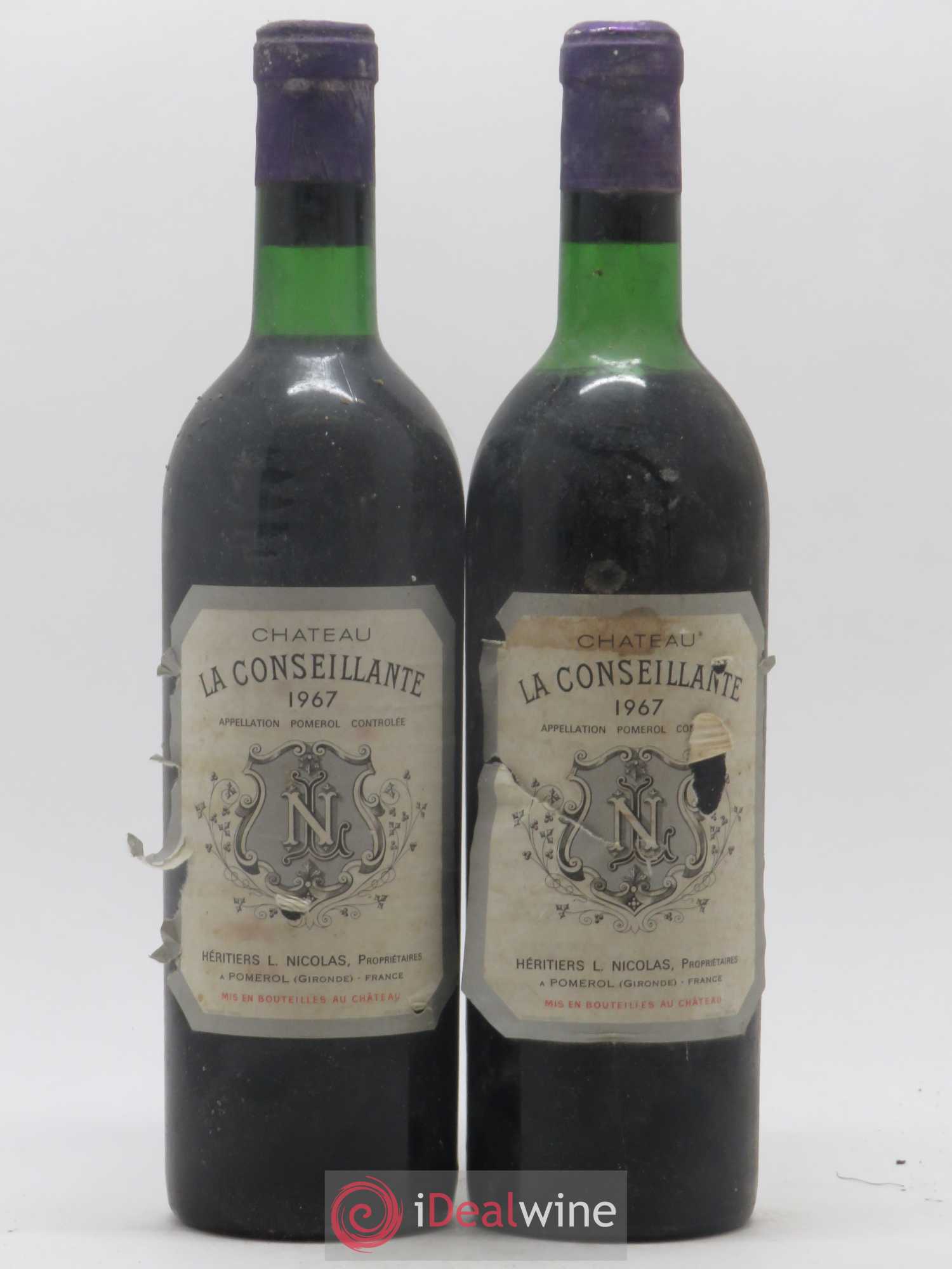 Château la Conseillante 1967 - Lot de 2 bouteilles - 0