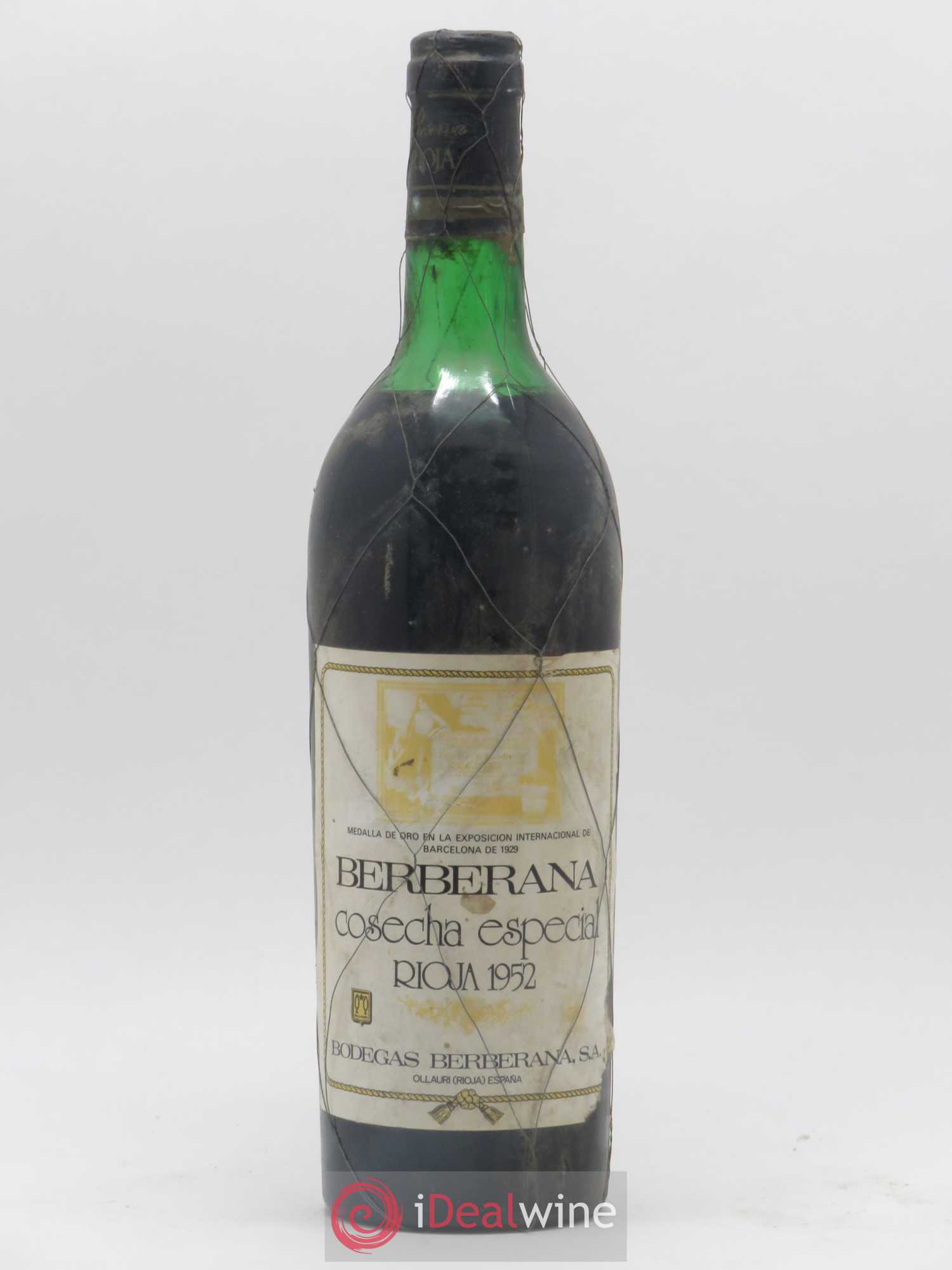 Rioja DOCA Berberana Cosecha Especial 1952 - Lot de 1 bouteille - 0