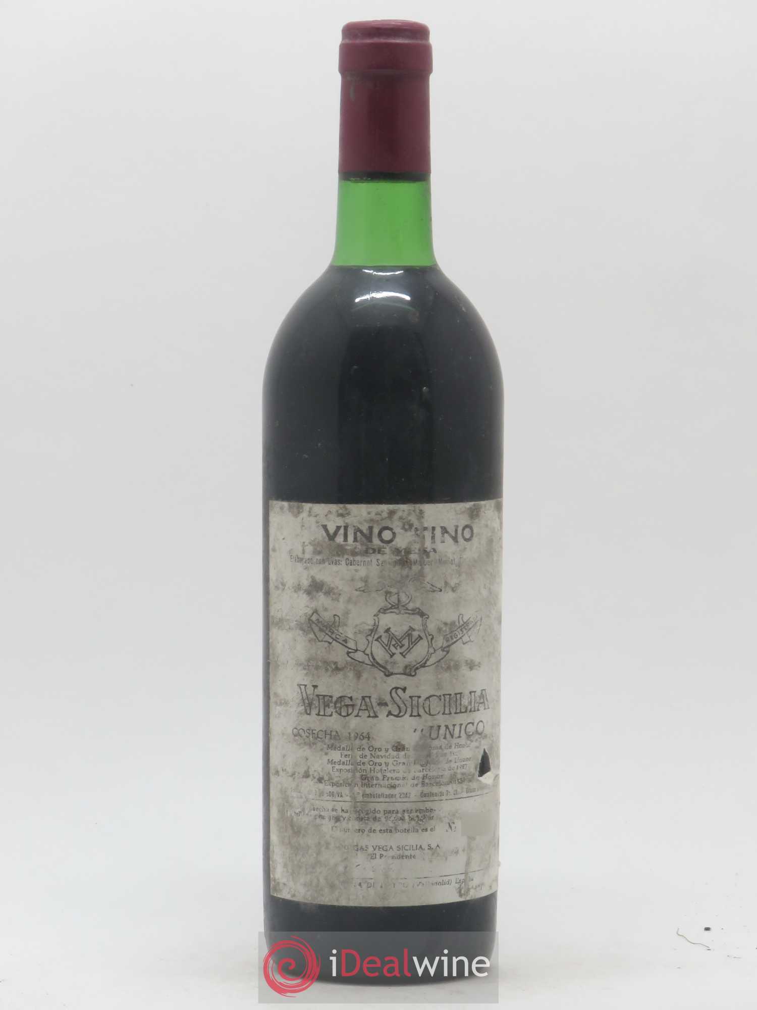 Ribera Del Duero DO Vega Sicilia Unico Famille Alvarez 1964 - Lot de 1 bouteille - 0
