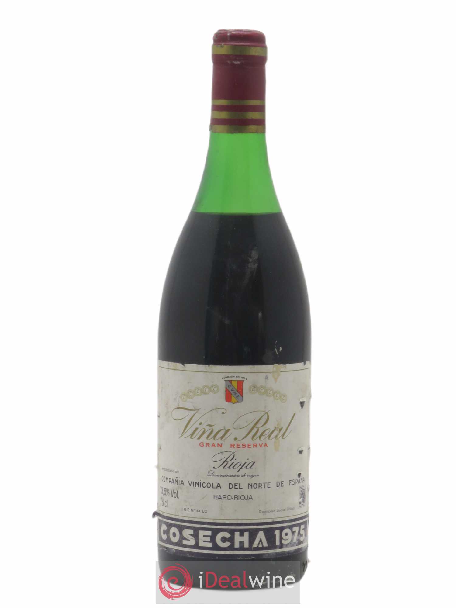Rioja DOCG Vina Real Gran Reserva Compania Vinicola del Norte de Espana 1975 - Lot de 1 bouteille - 0