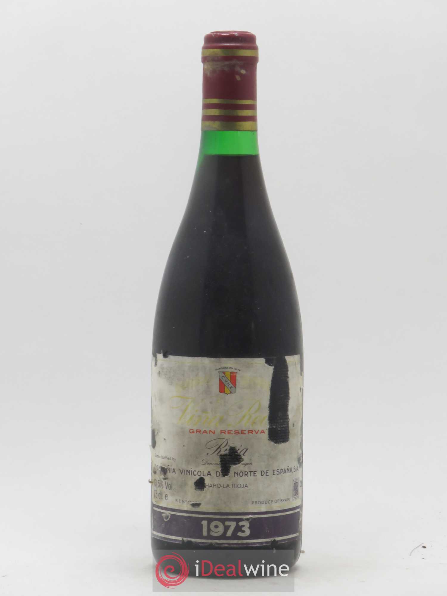 Rioja DOCG Vina Real Gran Reserva Compania Vinicola del Norte de Espana 1973 - Lot de 1 bouteille - 0