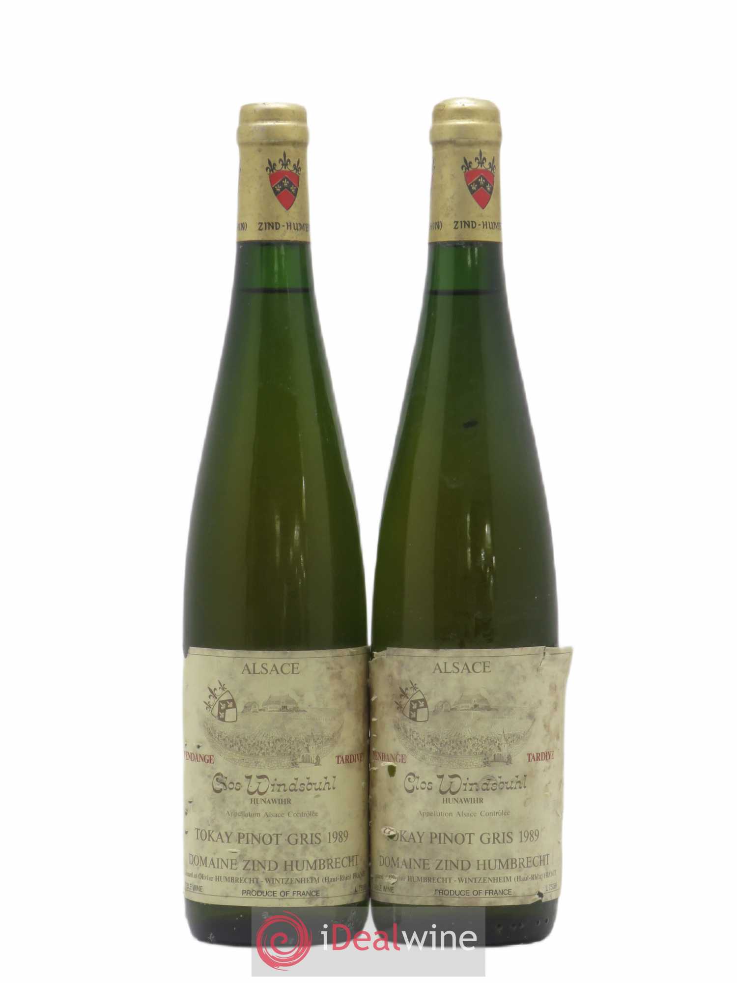 Alsace Pinot Gris (anciennement Tokay) Vendanges Tardives Clos Windsbuhl Zind-Humbrecht (Domaine) 1989 - Lotto di 2 bottiglie - 0