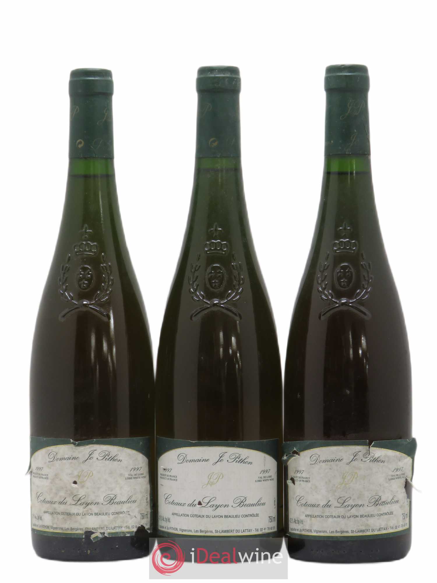 Coteaux du Layon Beaulieu Jo Pithon 1997 - Lotto di 3 bottiglie - 0