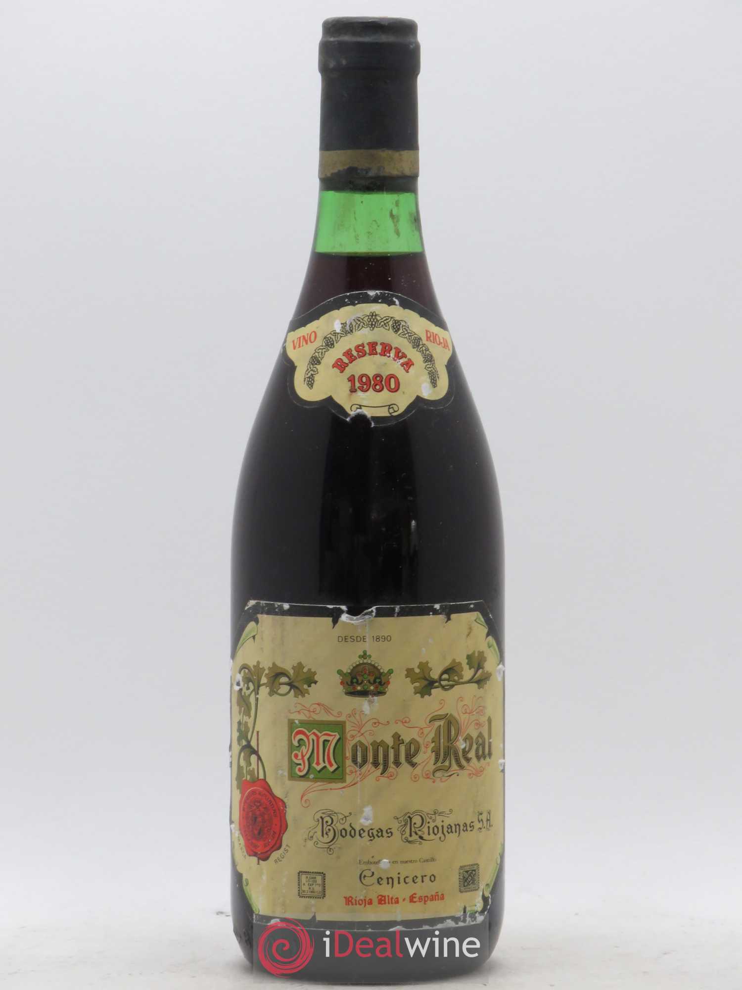 Rioja DOCA Reserva Monte Real 1980 - Lotto di 1 bottiglia - 0