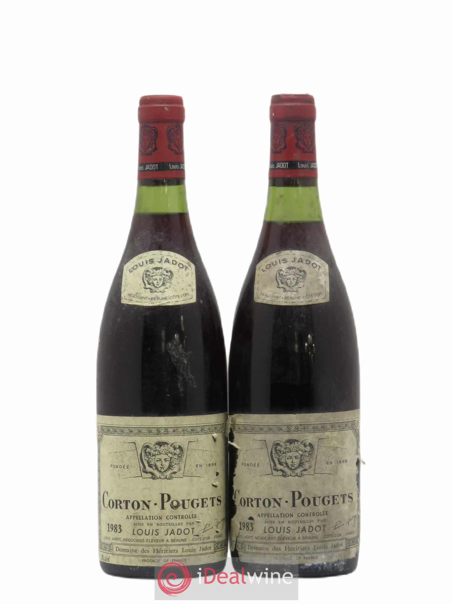 Corton Grand Cru Pougets Maison Louis Jadot 1983 - Lot de 2 bouteilles - 0