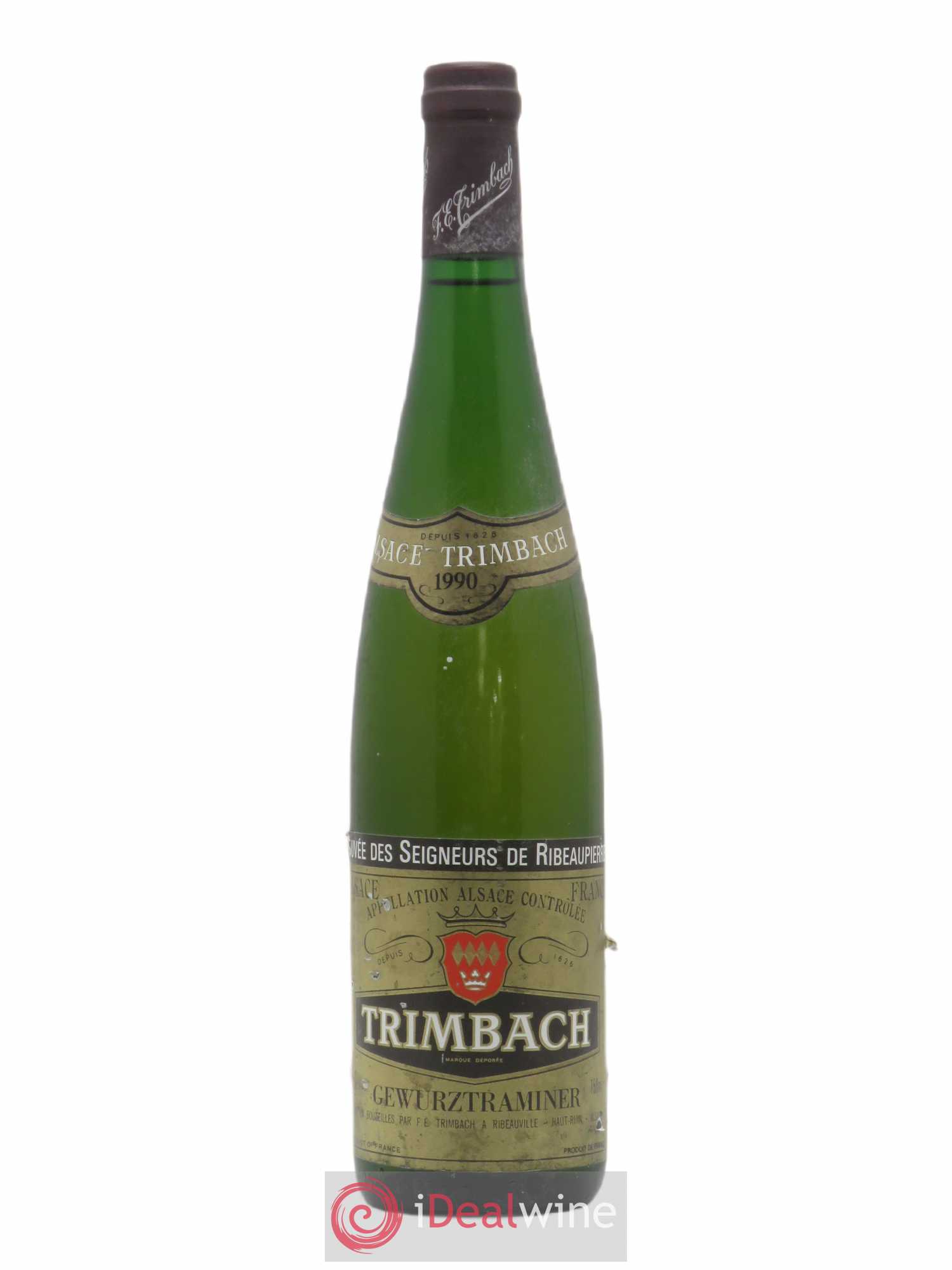 Alsace Gewurztraminer Seigneurs de Ribeaupierre Trimbach (Domaine) 1990 - Lot de 1 bouteille - 0