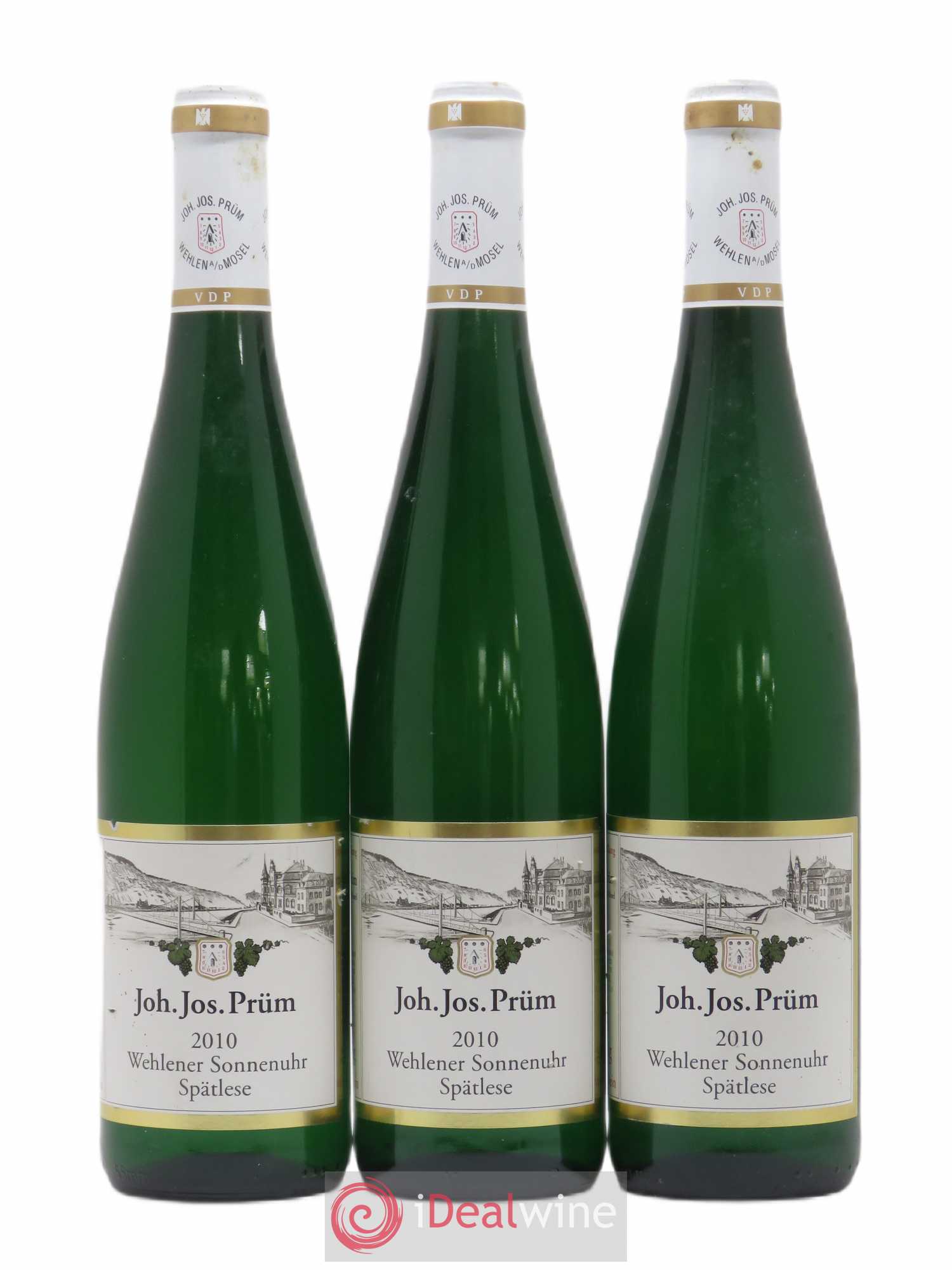 Riesling Joh. Jos. Prum Wehlener Sonnenuhr Spätlese 2010 - Lot de 3 bouteilles - 0