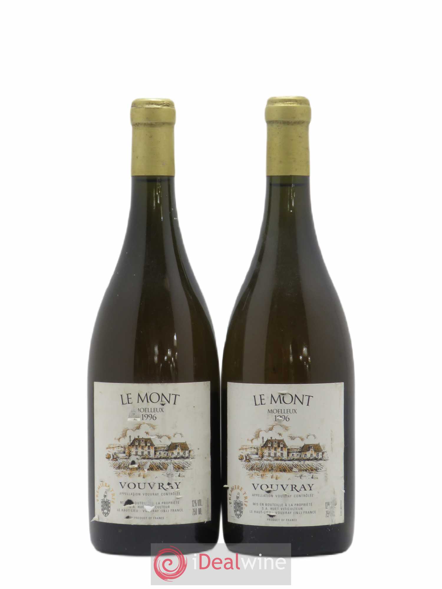 Vouvray Le Mont Moelleux 1ère Trie Domaine Huet 1996 - Lotto di 2 bottiglie - 0