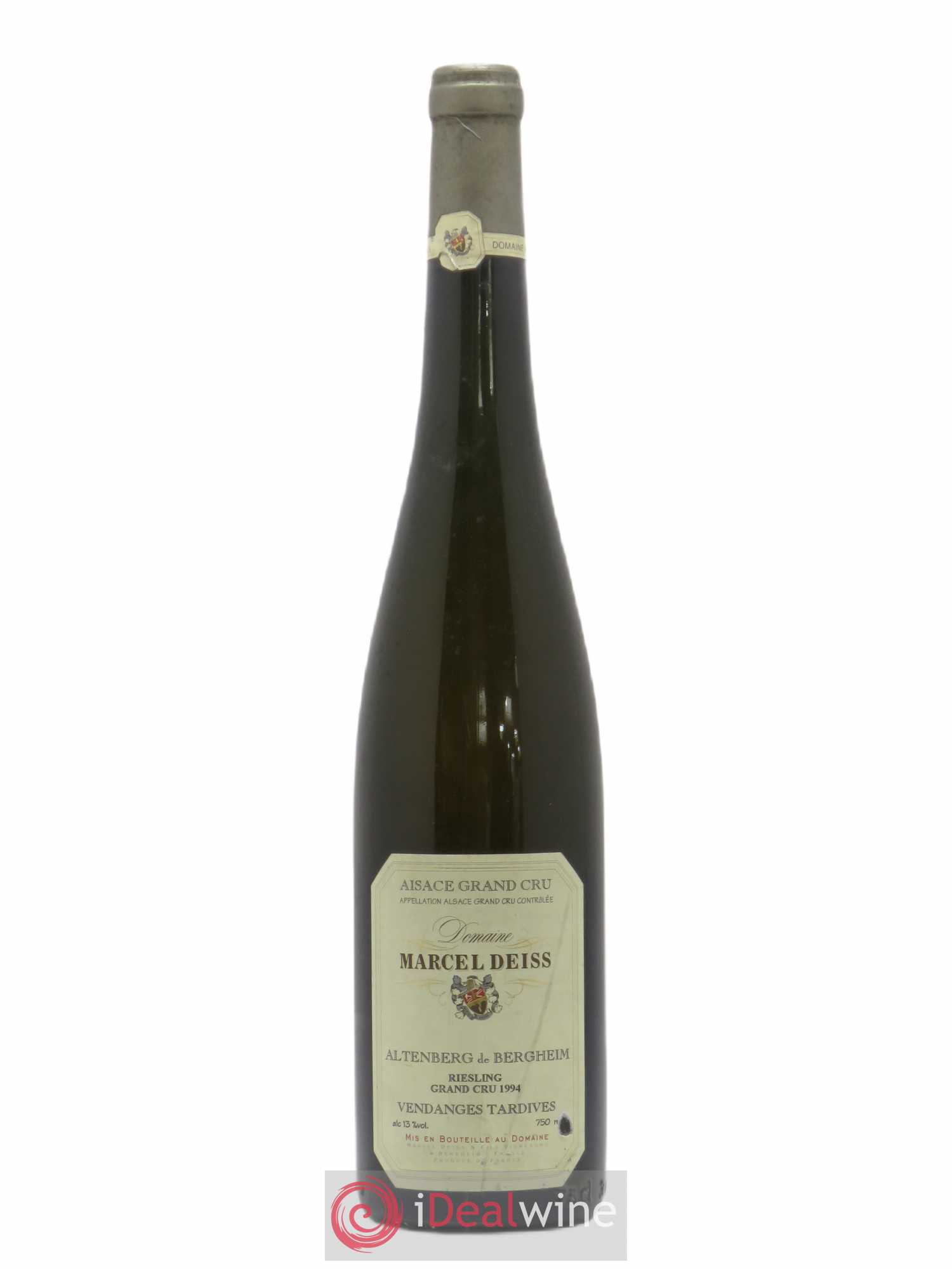 Alsace Grand Cru Altenberg de Bergheim Marcel Deiss (Domaine) Riesling Grand Cru Vendanges tardives 1994 - Lotto di 1 bottiglia - 0