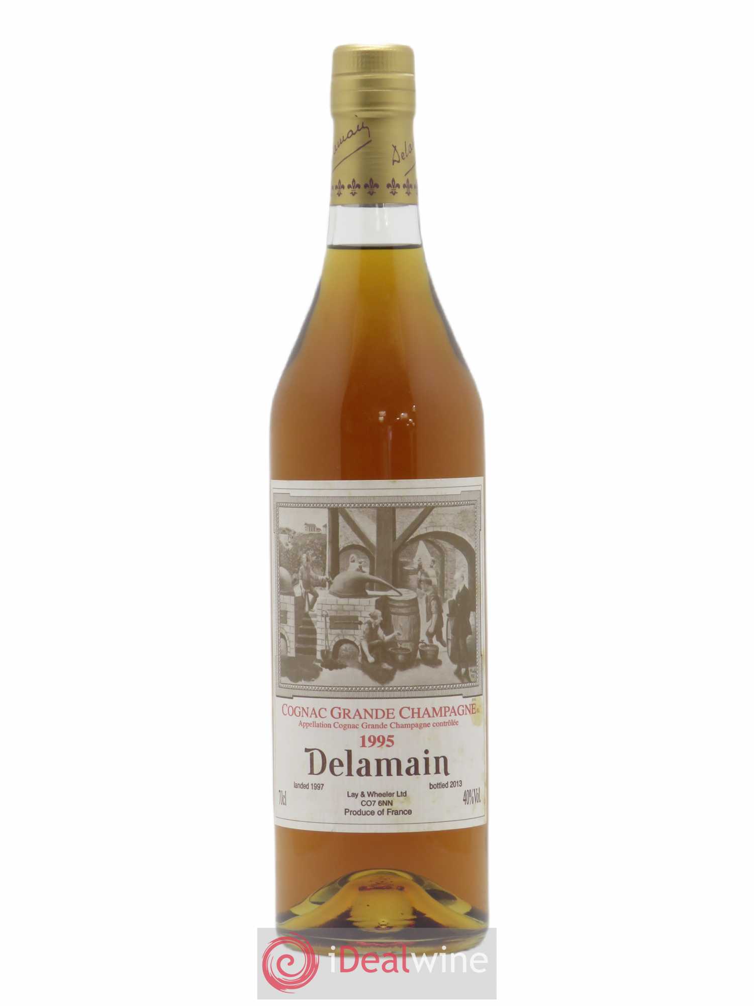 Cognac Delamain Grande Champagne 40%Vol. 1995 - Posten von 1 Flasche - 0