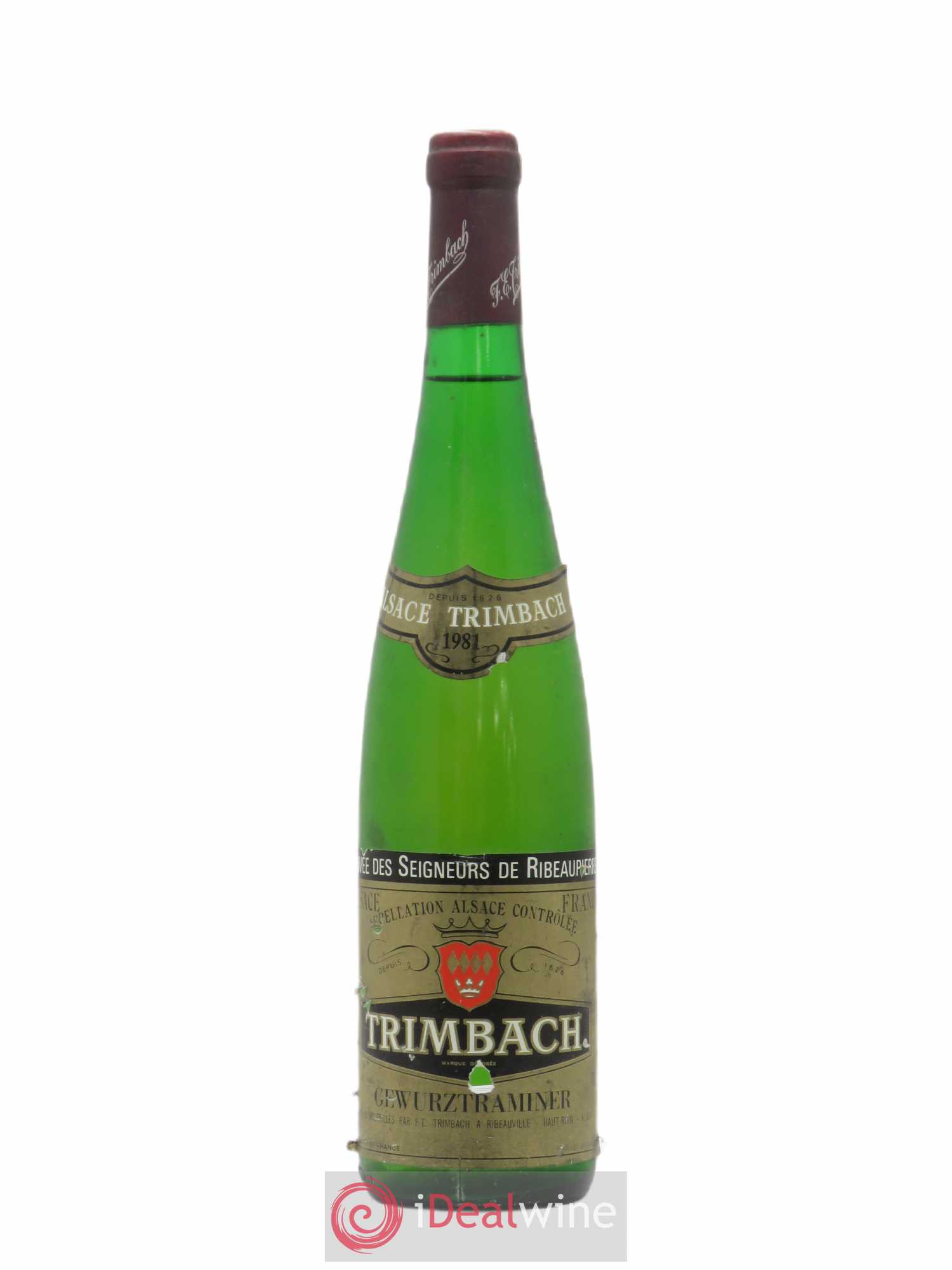 Alsace Gewurztraminer Seigneurs de Ribeaupierre Trimbach (Domaine) 1981 - Lot de 1 bouteille - 0