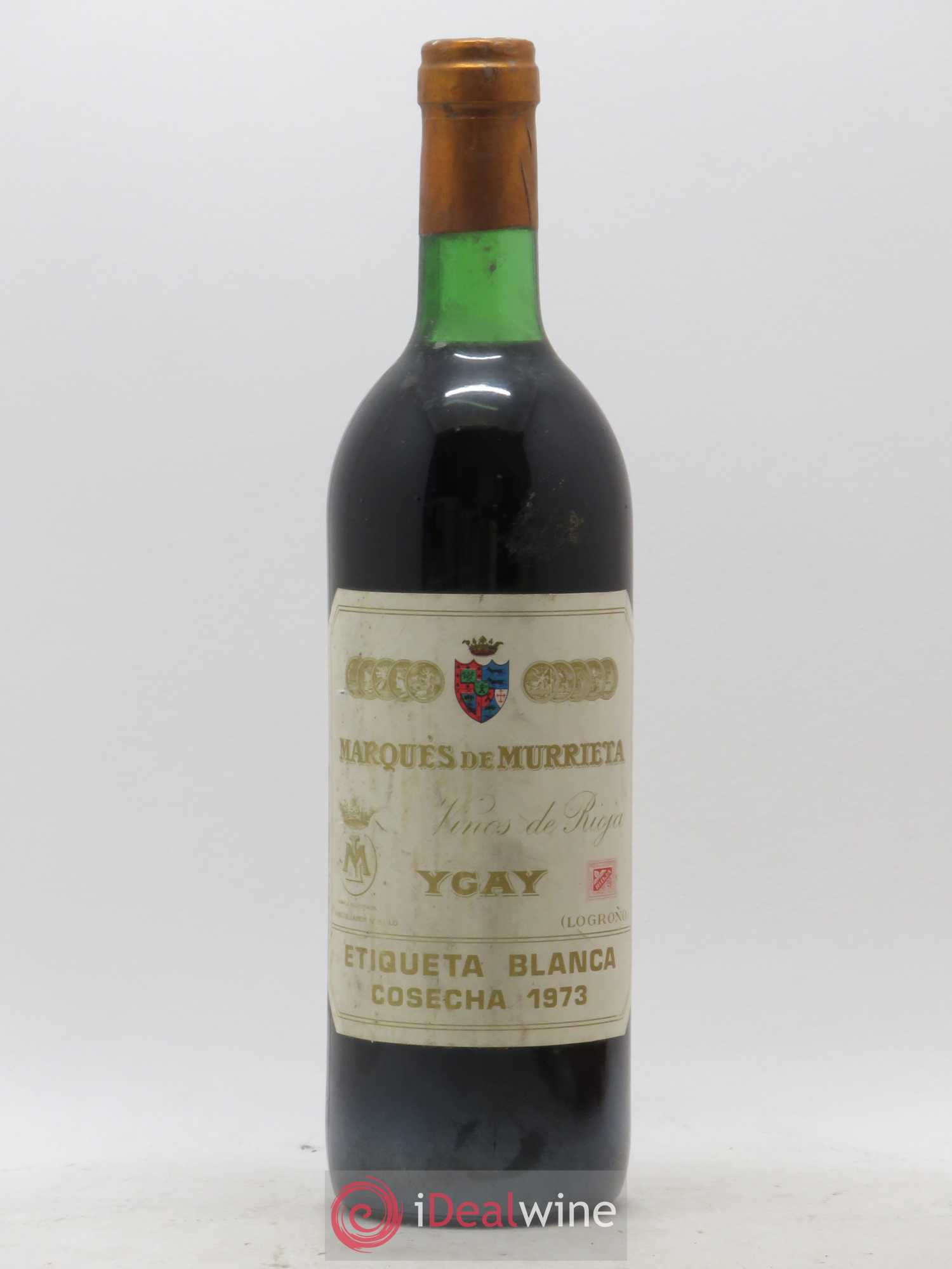 Rioja DOCA Etiqueta Blanca Ygay Marques de Murrieta 1973 - Lotto di 1 bottiglia - 0