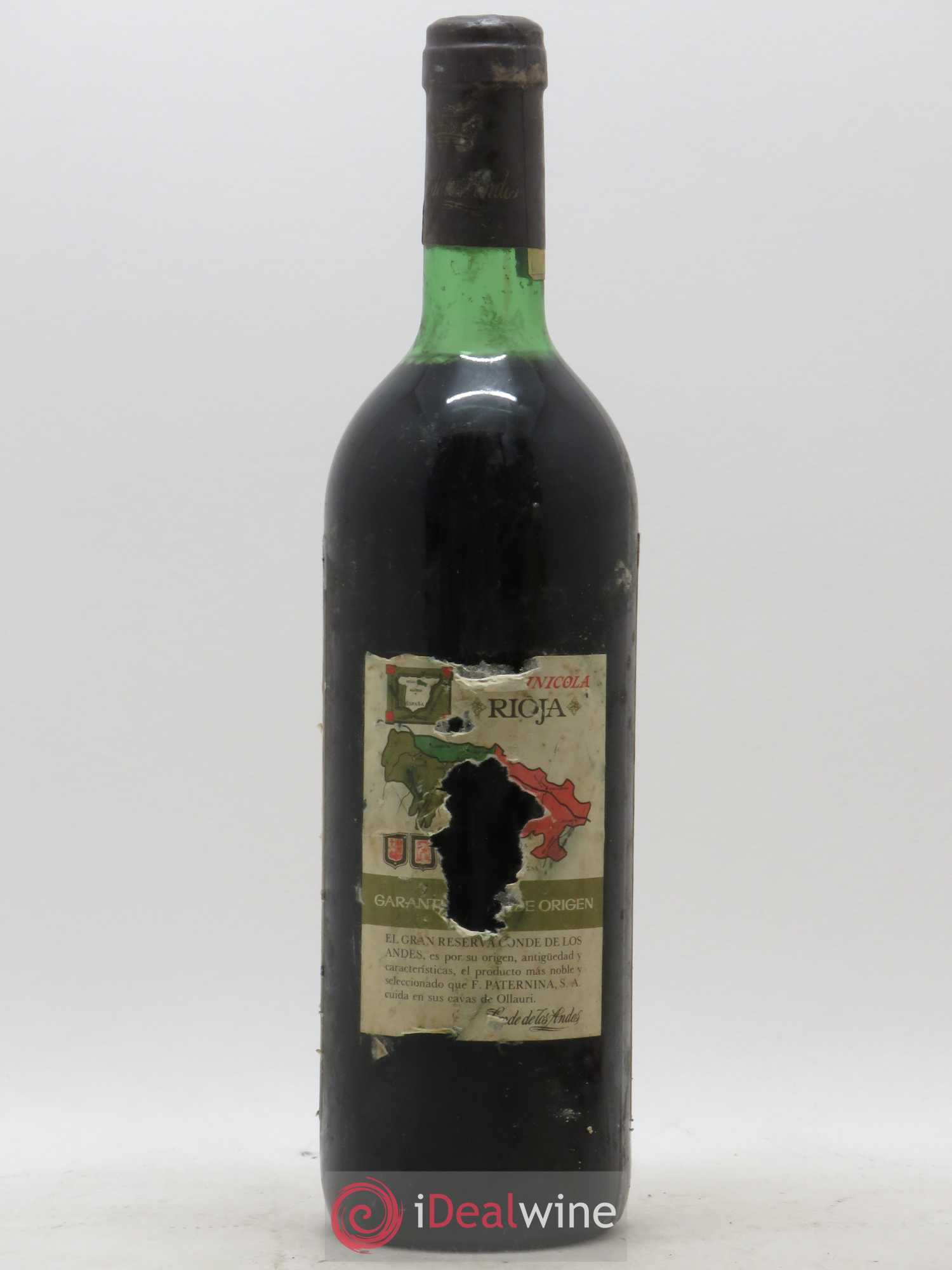 Rioja DOCA Conde de Los Andes Gran Reserva Federico Paternina 1959 - Lotto di 1 bottiglia - 1