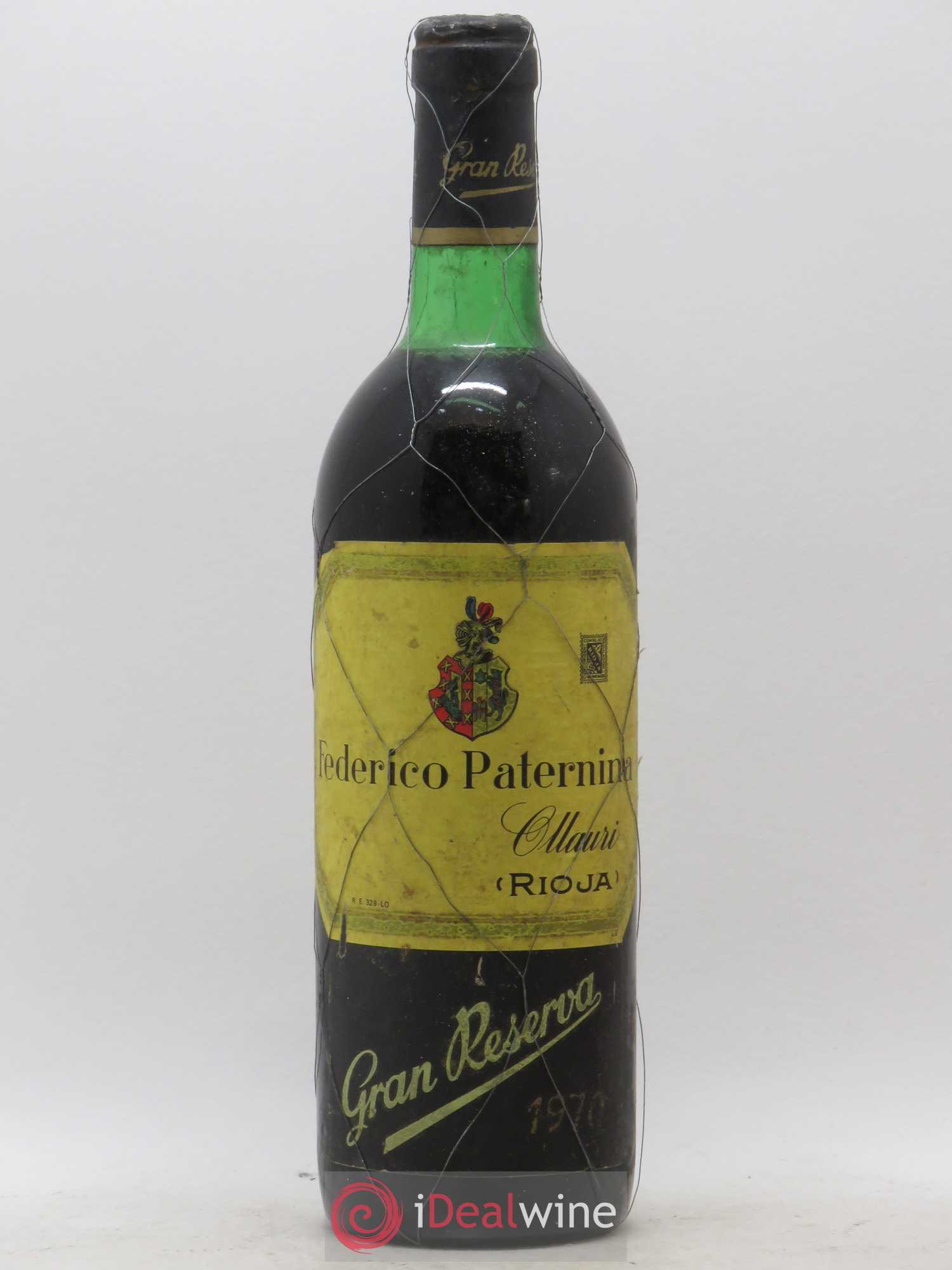 Rioja DOCA Gran Reserva Federico Paternina 1970 - Lot de 1 bouteille - 0