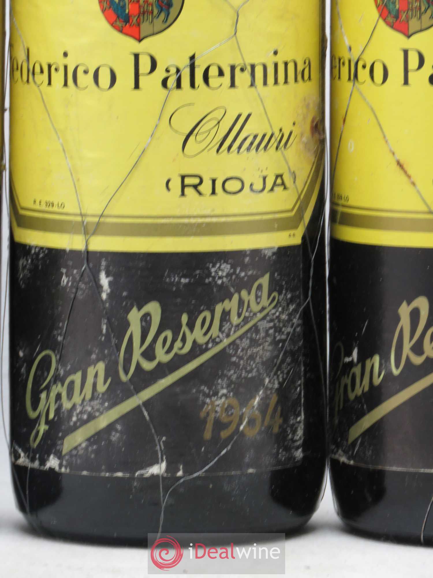 Rioja DOCA Gran Reserva Federico Paternina 1964 - Lot de 3 bouteilles - 1