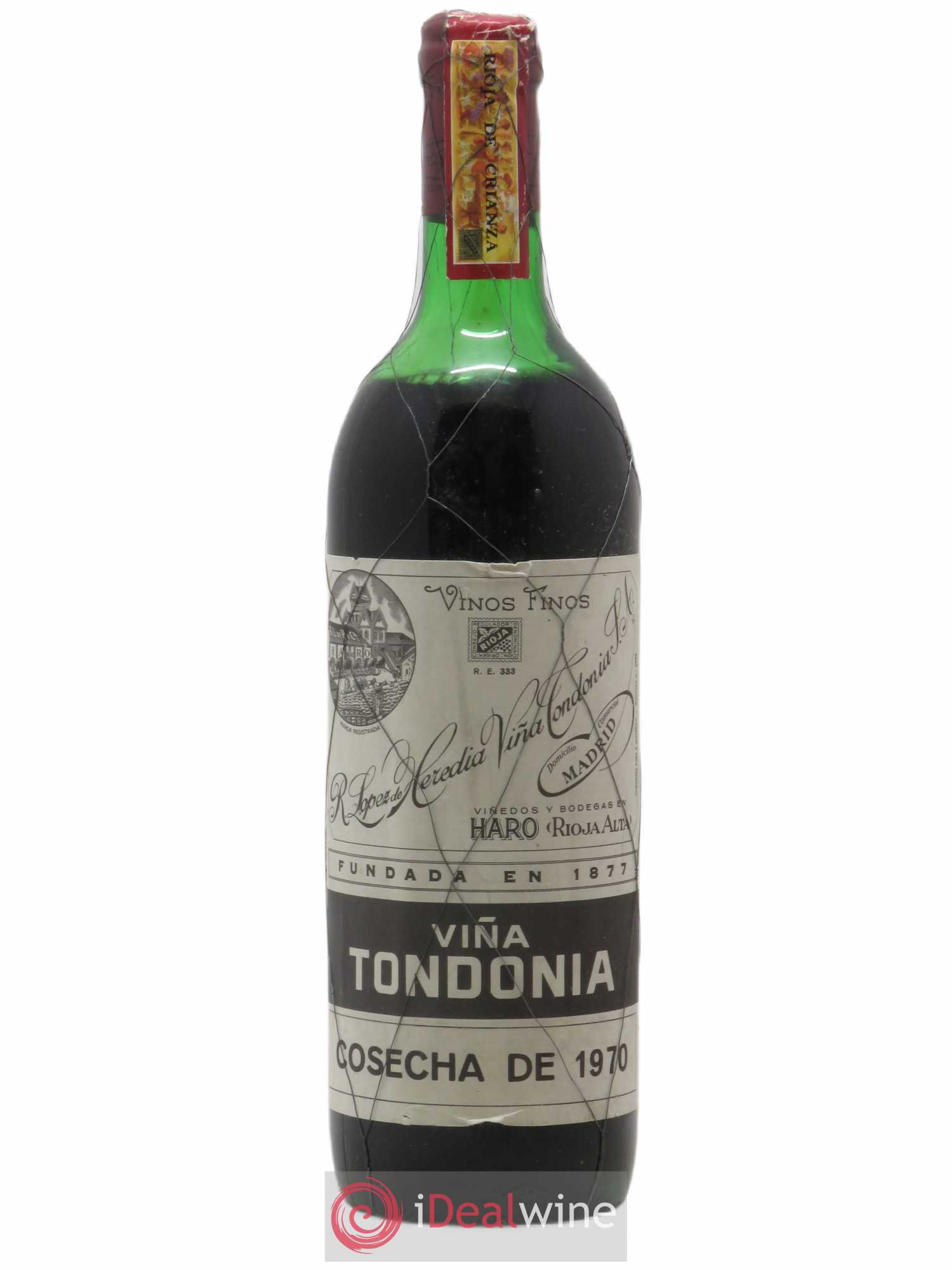Rioja DOCA Vina Tondonia Lopez de Heredia 1970 - Lotto di 1 bottiglia - 0