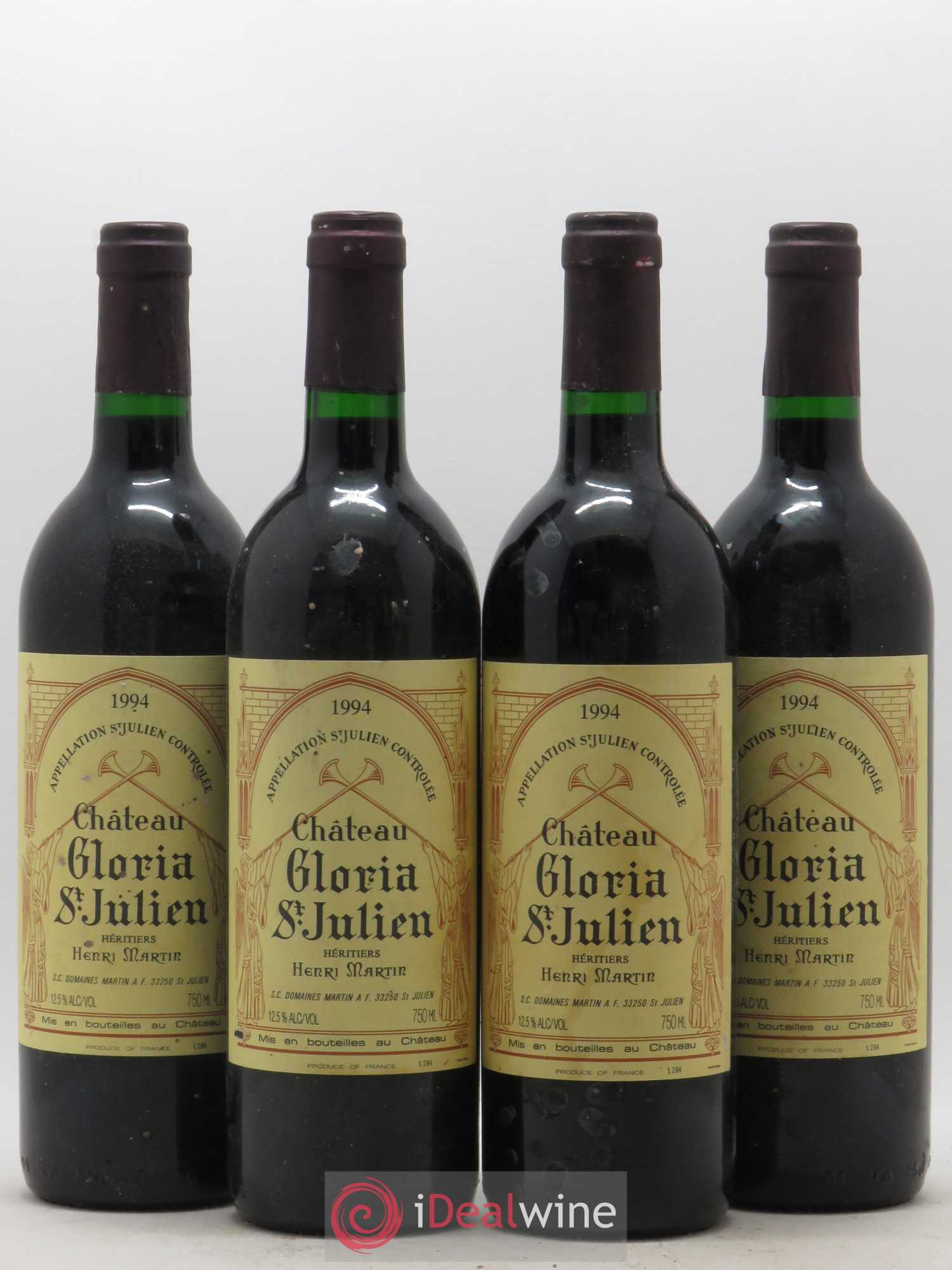 Château Gloria 1994 - Posten von 4 Flaschen - 0