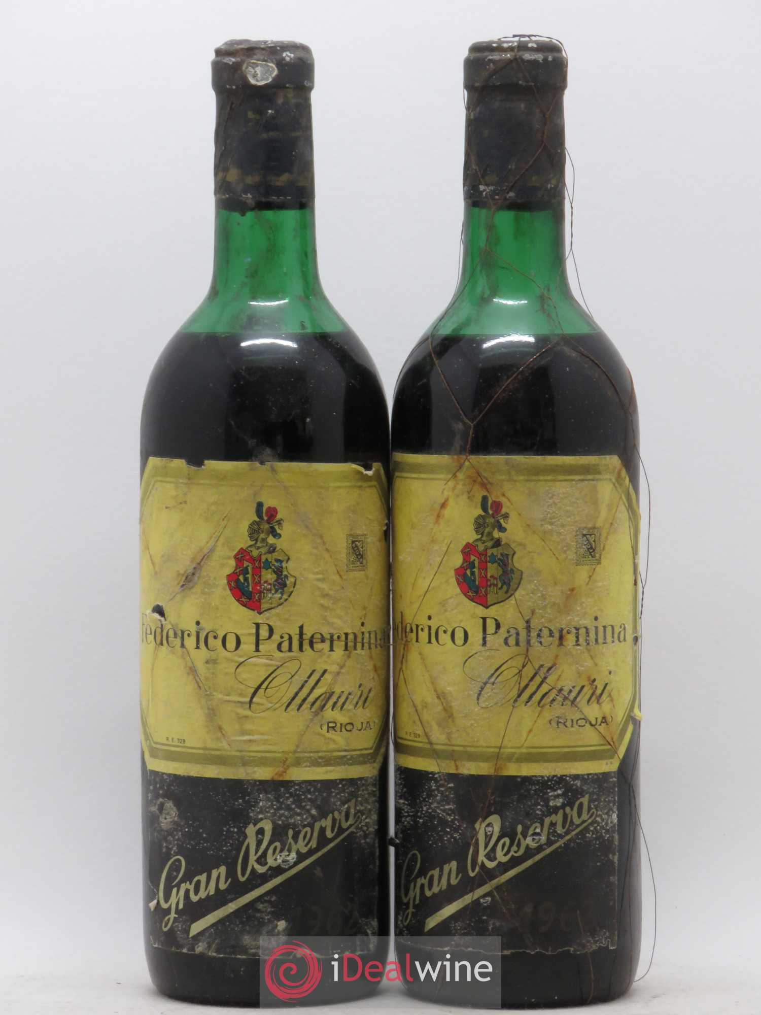 Rioja DOCA Gran Reserva Federico Paternina 1962 - Lot de 2 bouteilles - 0