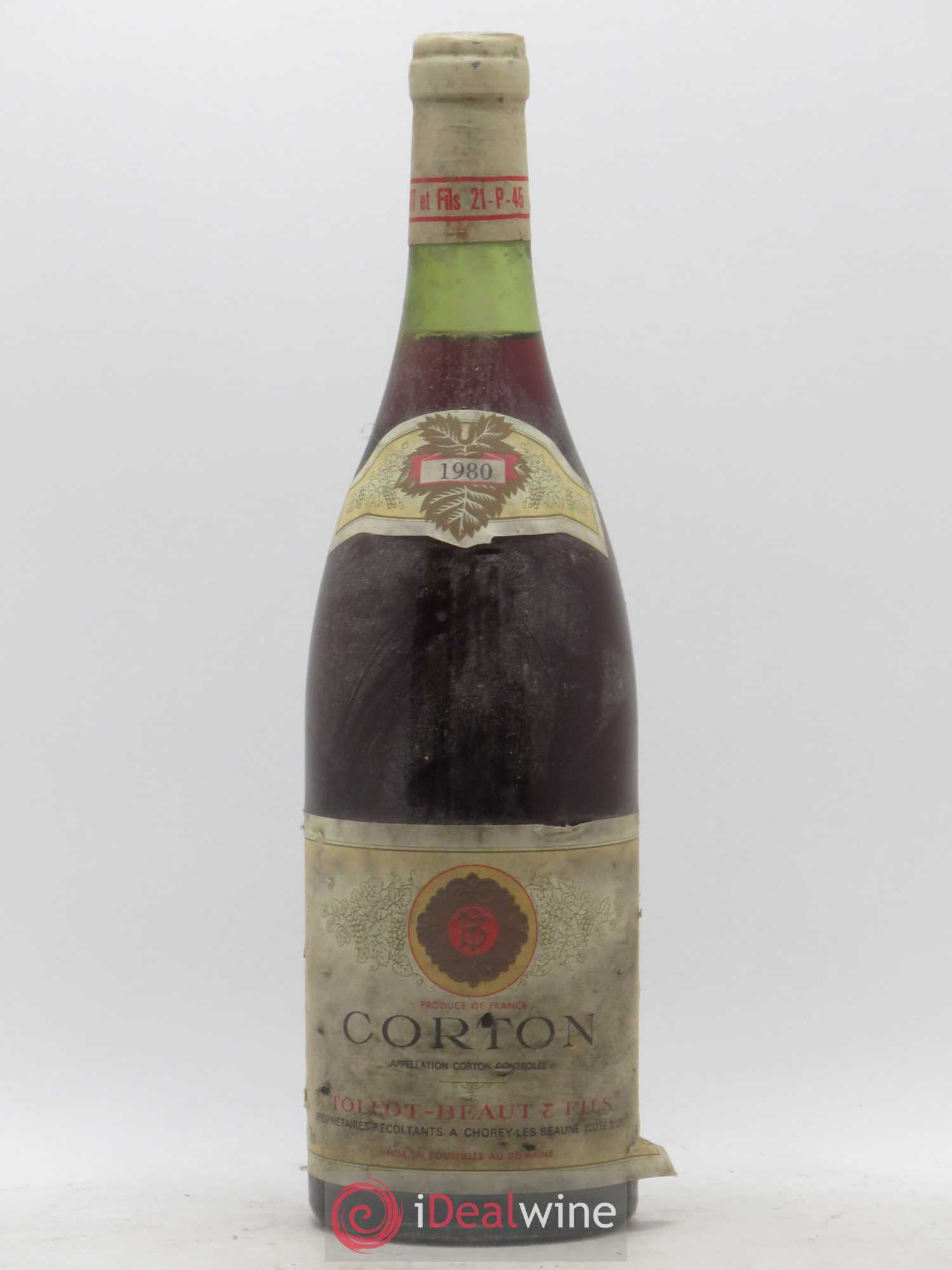 Corton Grand Cru Tollot Beaut (Domaine) 1980 - Lot de 1 bouteille - 0