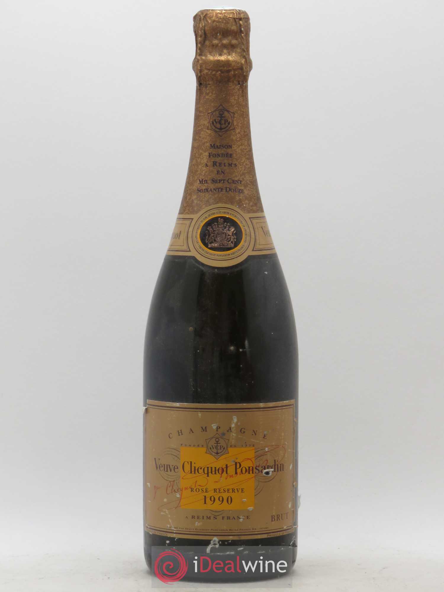 Vintage Rosé Veuve Clicquot 1990 - Lot de 1 bouteille - 0