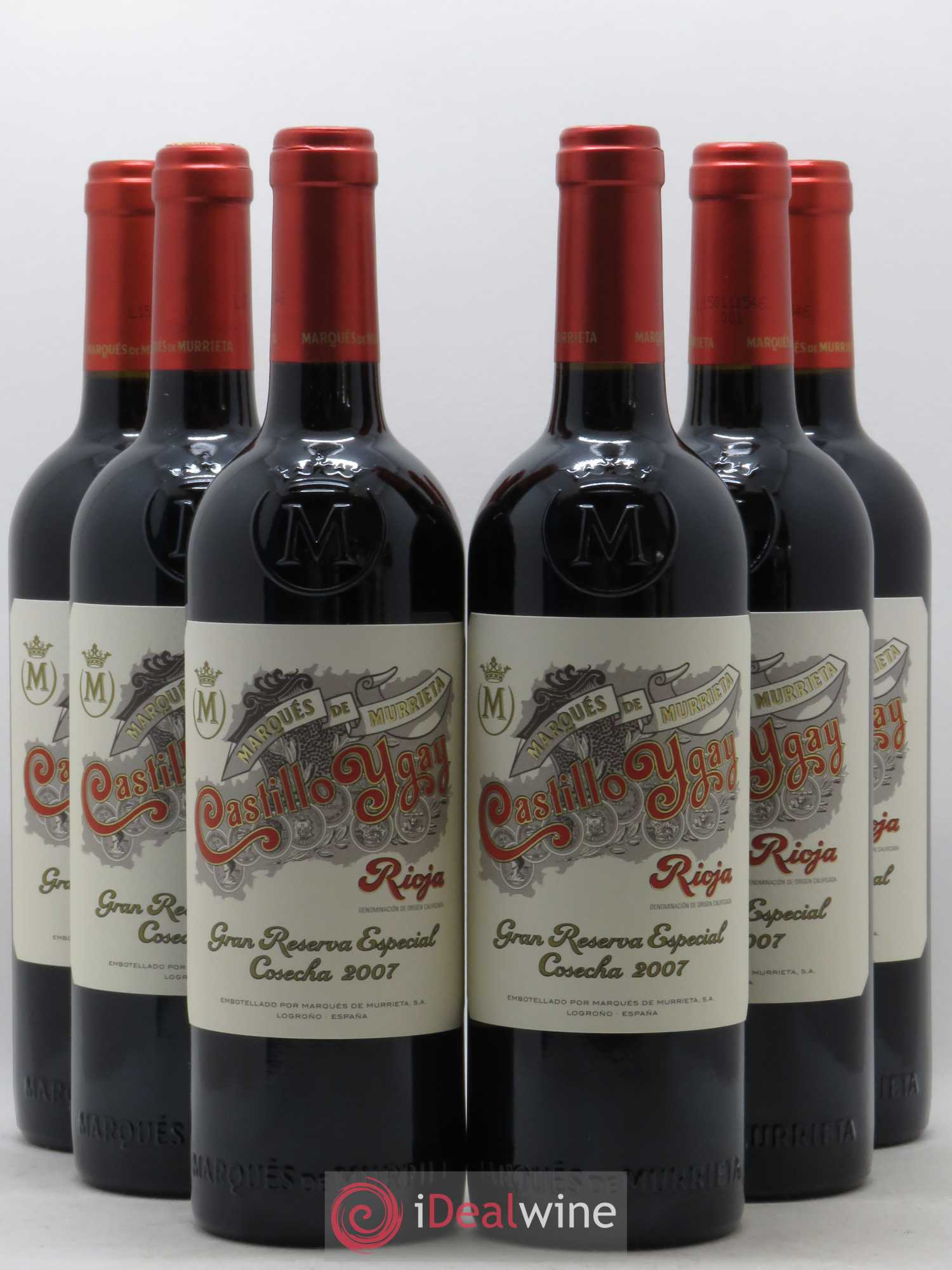 Rioja DOCA Castillo Ygay Reserva Especial Marqués de Murrieta 2007 - Lot de 6 bouteilles - 0