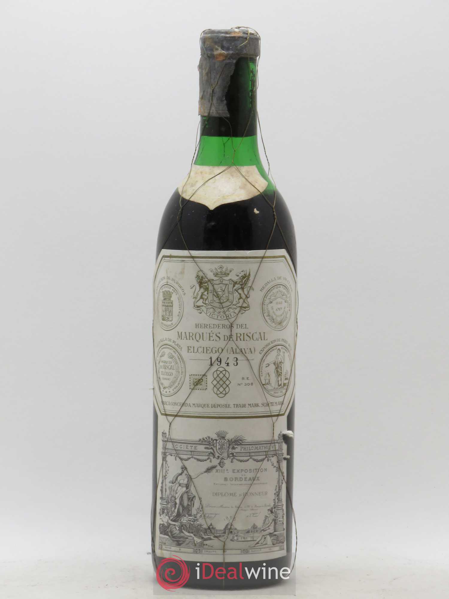 Rioja DOCA Reserva Marqués de Riscal 1943 - Lot of 1 bottle - 0