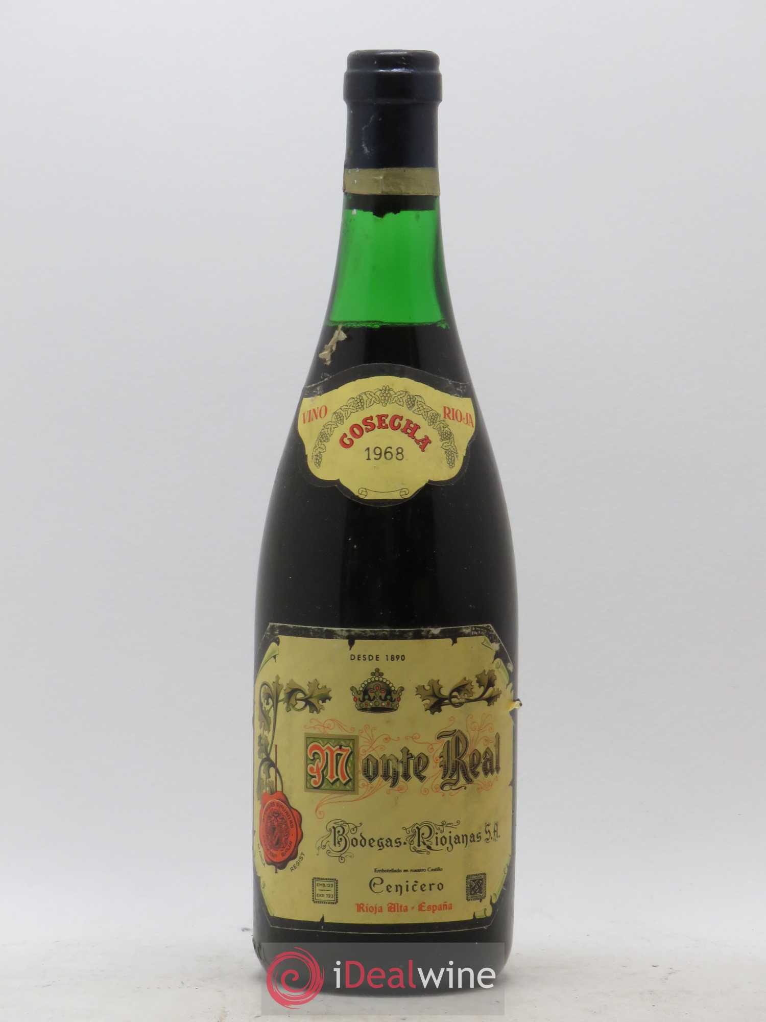 Rioja DOCA Monte Real 1968 - Lot de 1 bouteille - 0