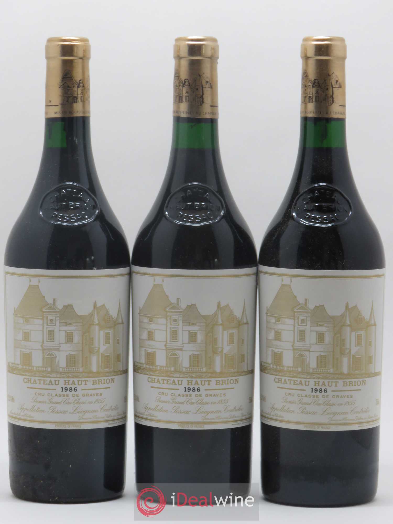 Château Haut Brion 1er Grand Cru Classé 1986 - Lot de 12 bouteilles - 2