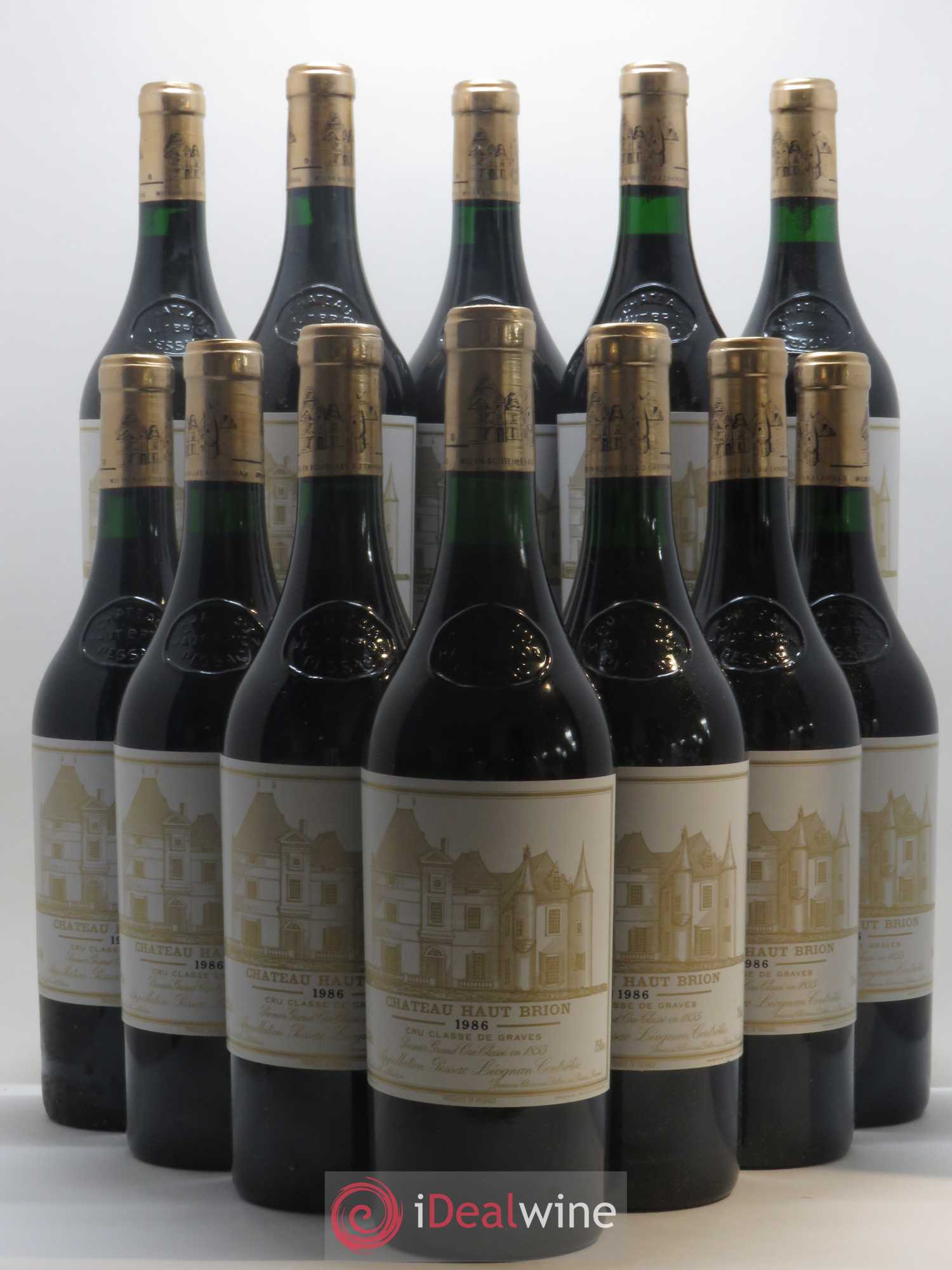 Château Haut Brion 1er Grand Cru Classé 1986 - Lot de 12 bouteilles - 0