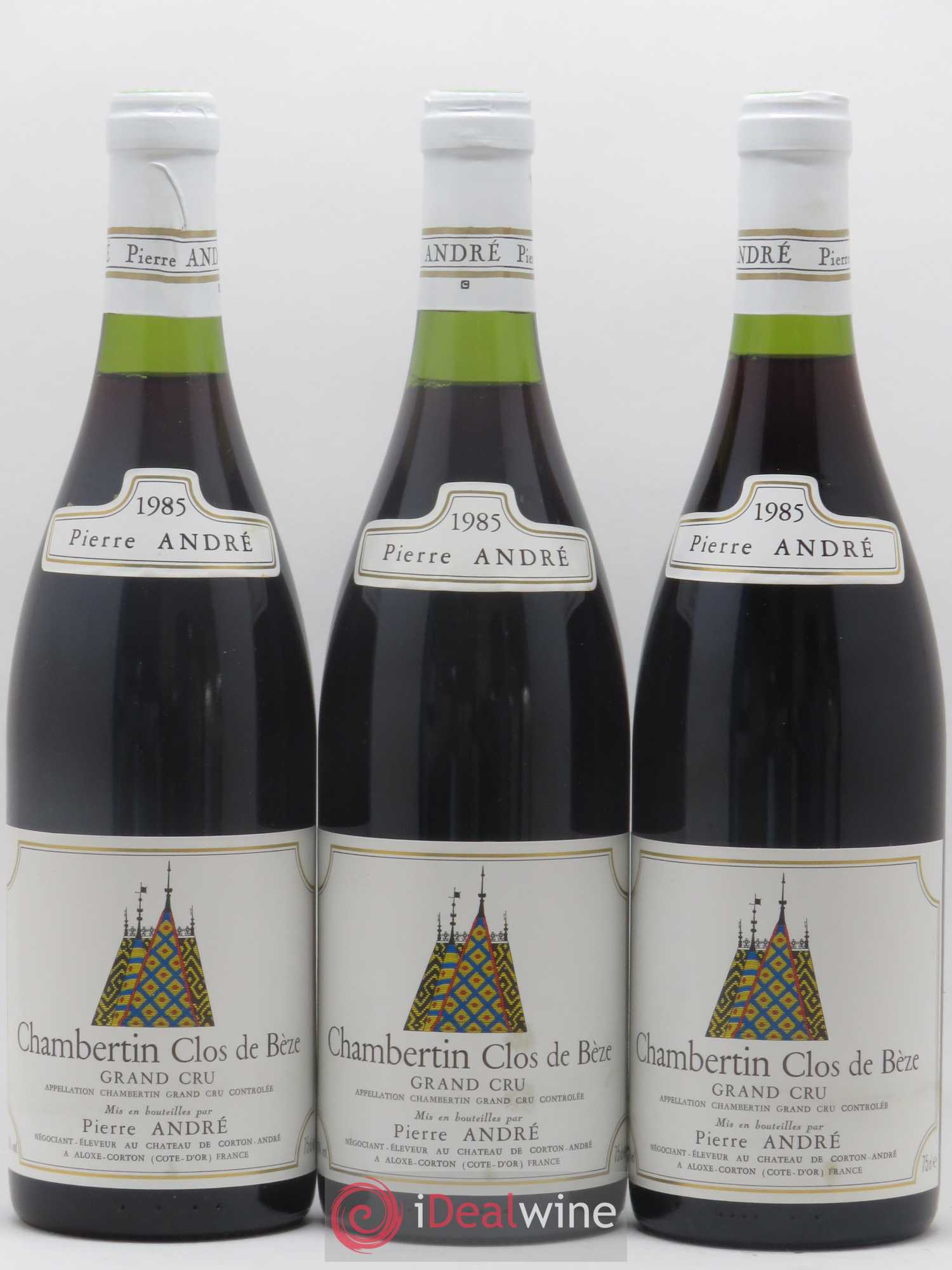 Chambertin Clos de Bèze Grand Cru Domaine Pierre Andre 1985 - Lot de 3 bouteilles - 0