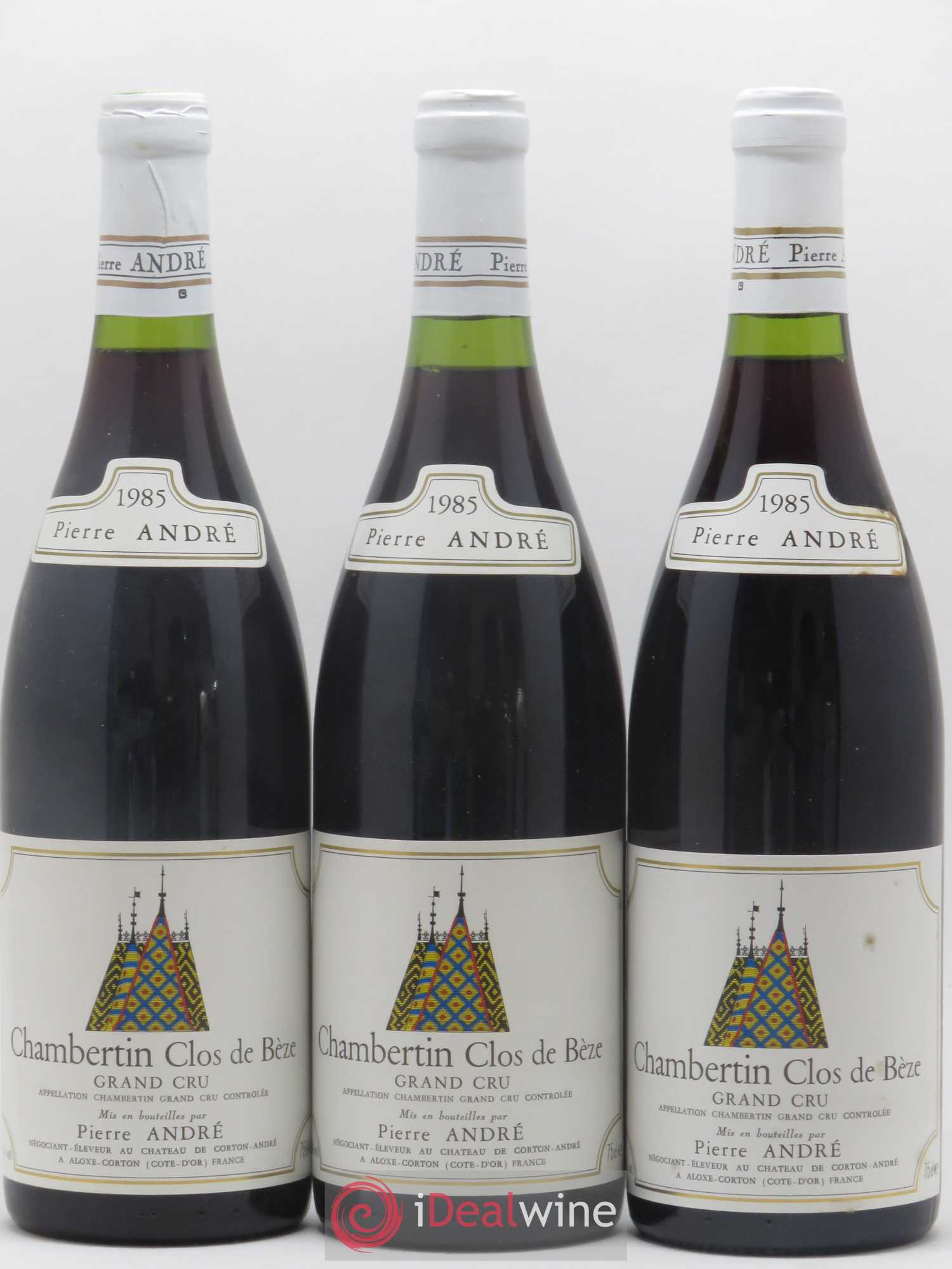 Chambertin Clos de Bèze Grand Cru Domaine Pierre Andre 1985 - Lot de 3 bouteilles - 0