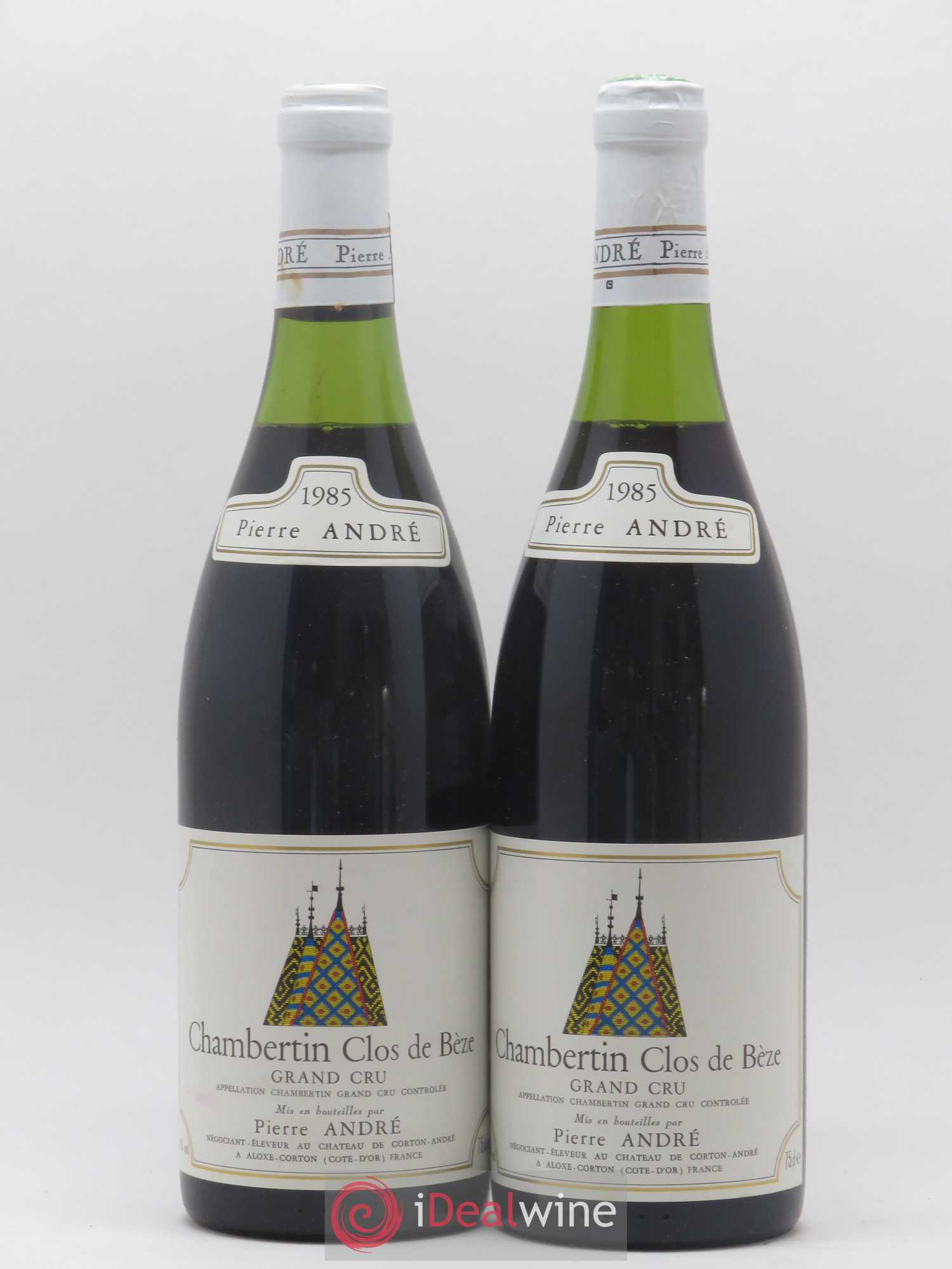Chambertin Clos de Bèze Grand Cru Domaine Pierre Andre 1985 - Lot de 2 bouteilles - 0