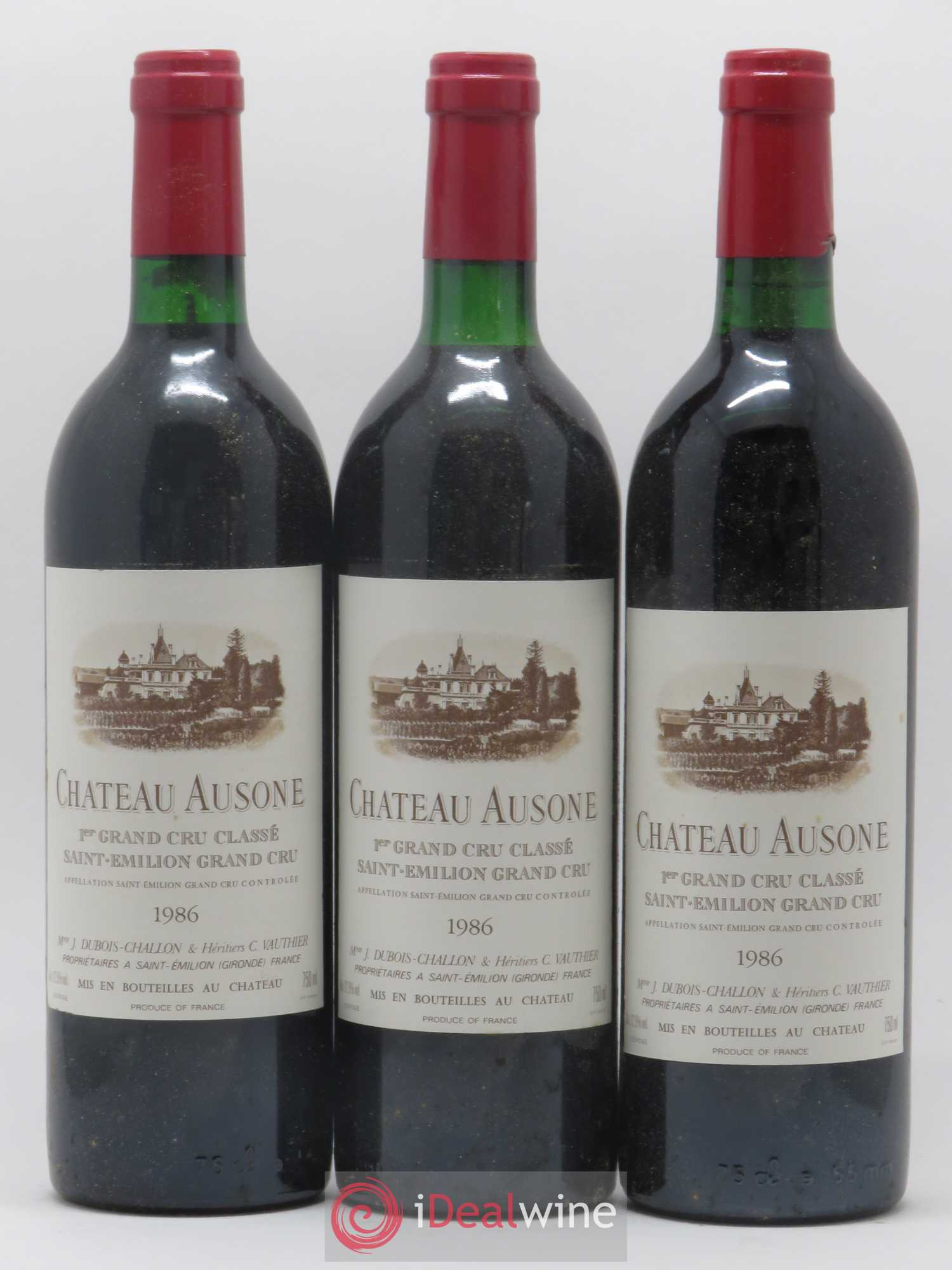 Château Ausone 1er Grand Cru Classé A 1986 - Lot de 12 bouteilles - 1