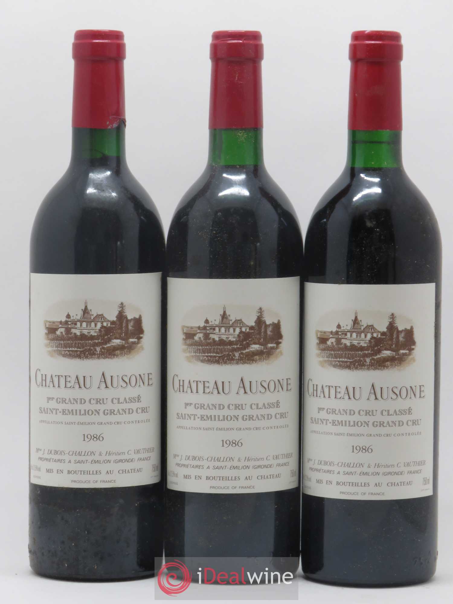 Château Ausone 1er Grand Cru Classé A 1986 - Lot de 12 bouteilles - 2