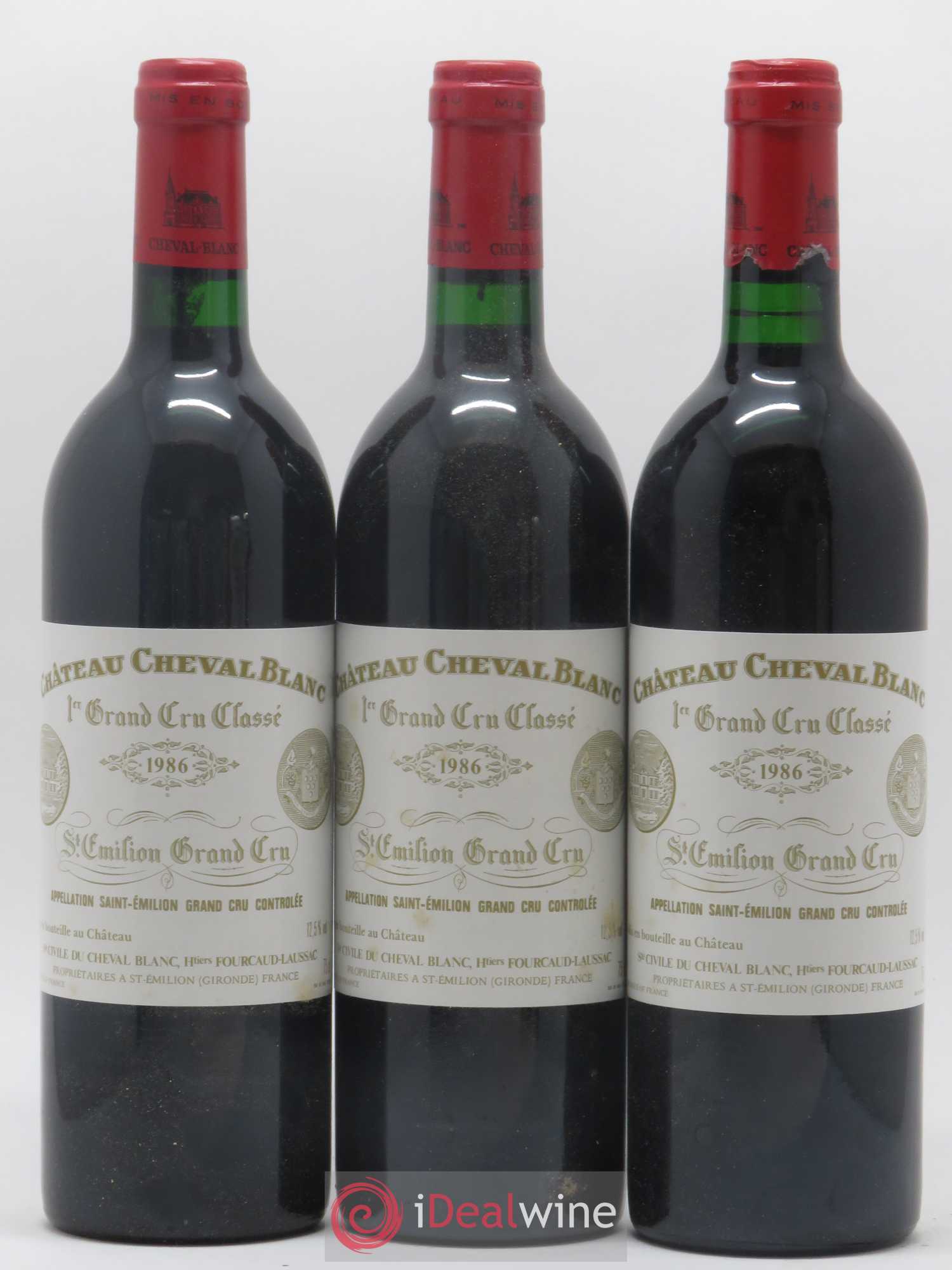 Château Cheval Blanc 1er Grand Cru Classé A 1986 - Lot de 12 bouteilles - 2