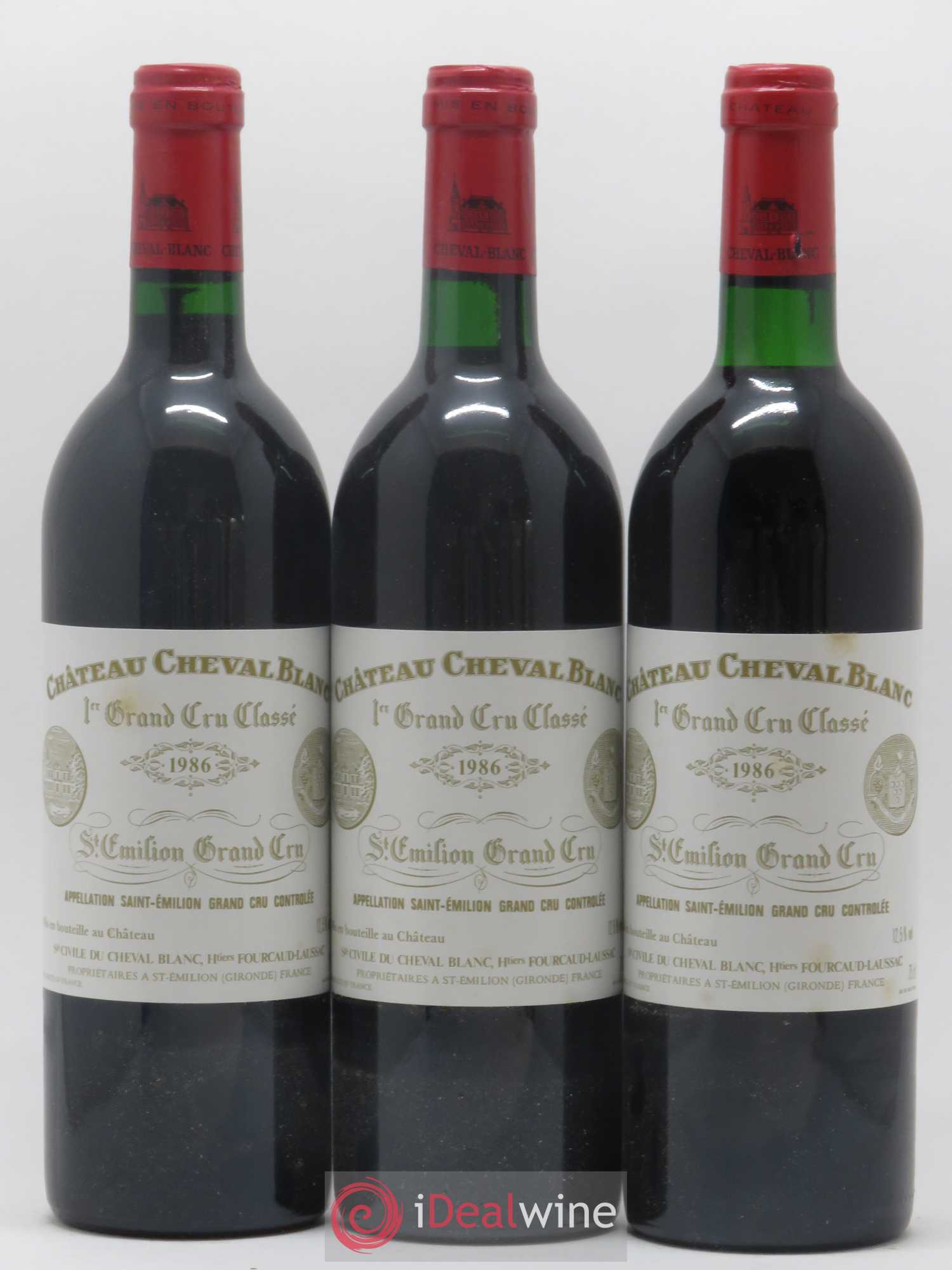 Château Cheval Blanc 1er Grand Cru Classé A 1986 - Lot de 12 bouteilles - 3