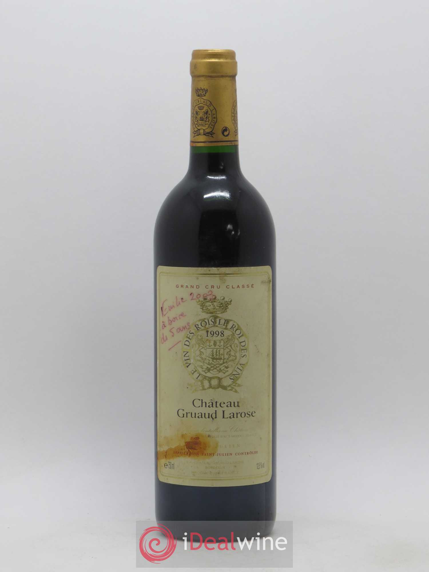 Château Gruaud Larose 2ème Grand Cru Classé 1998 - Lot de 1 bouteille - 0