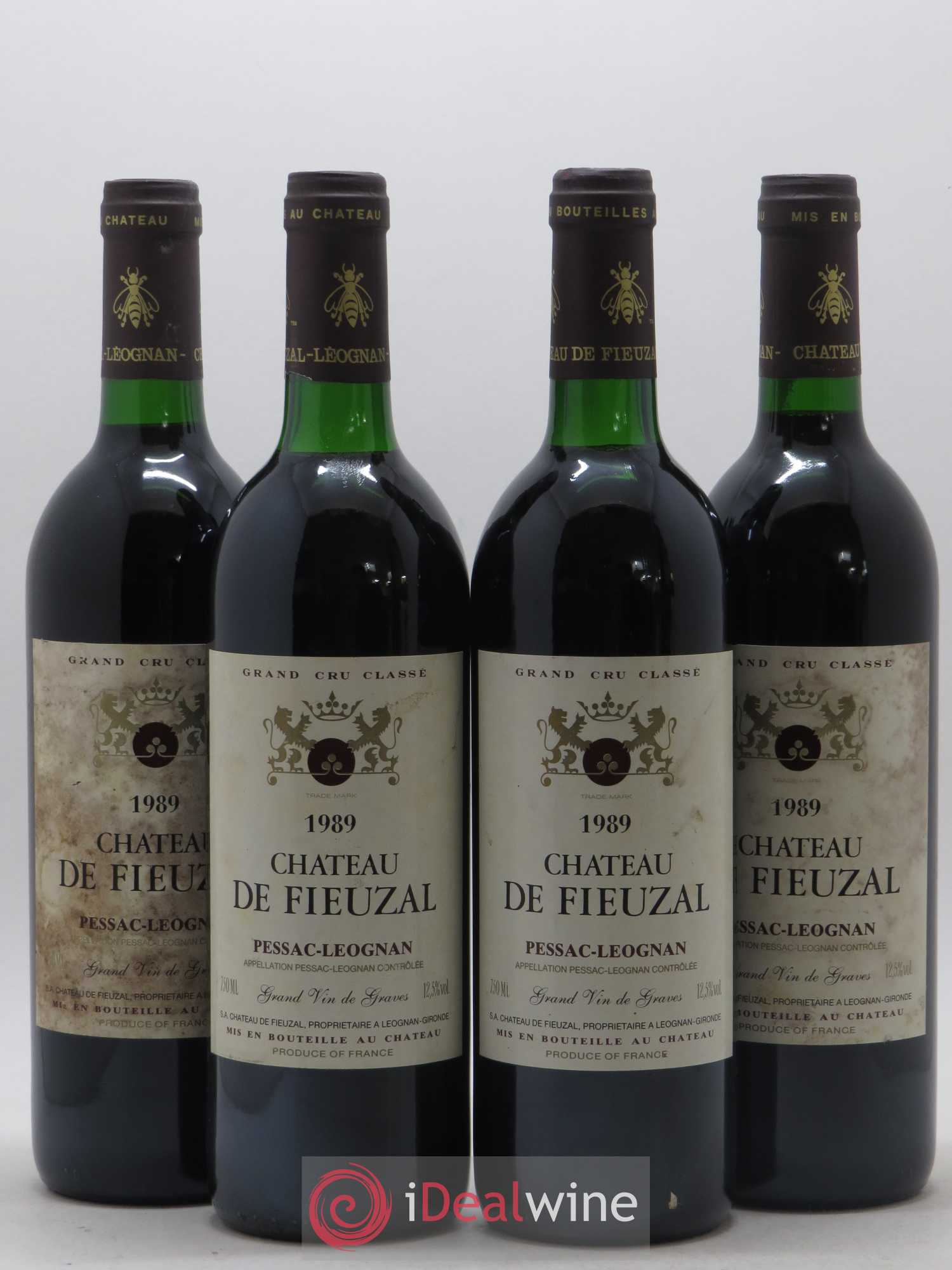 Château de Fieuzal Cru Classé de Graves 1989 - Lot de 4 bouteilles - 0