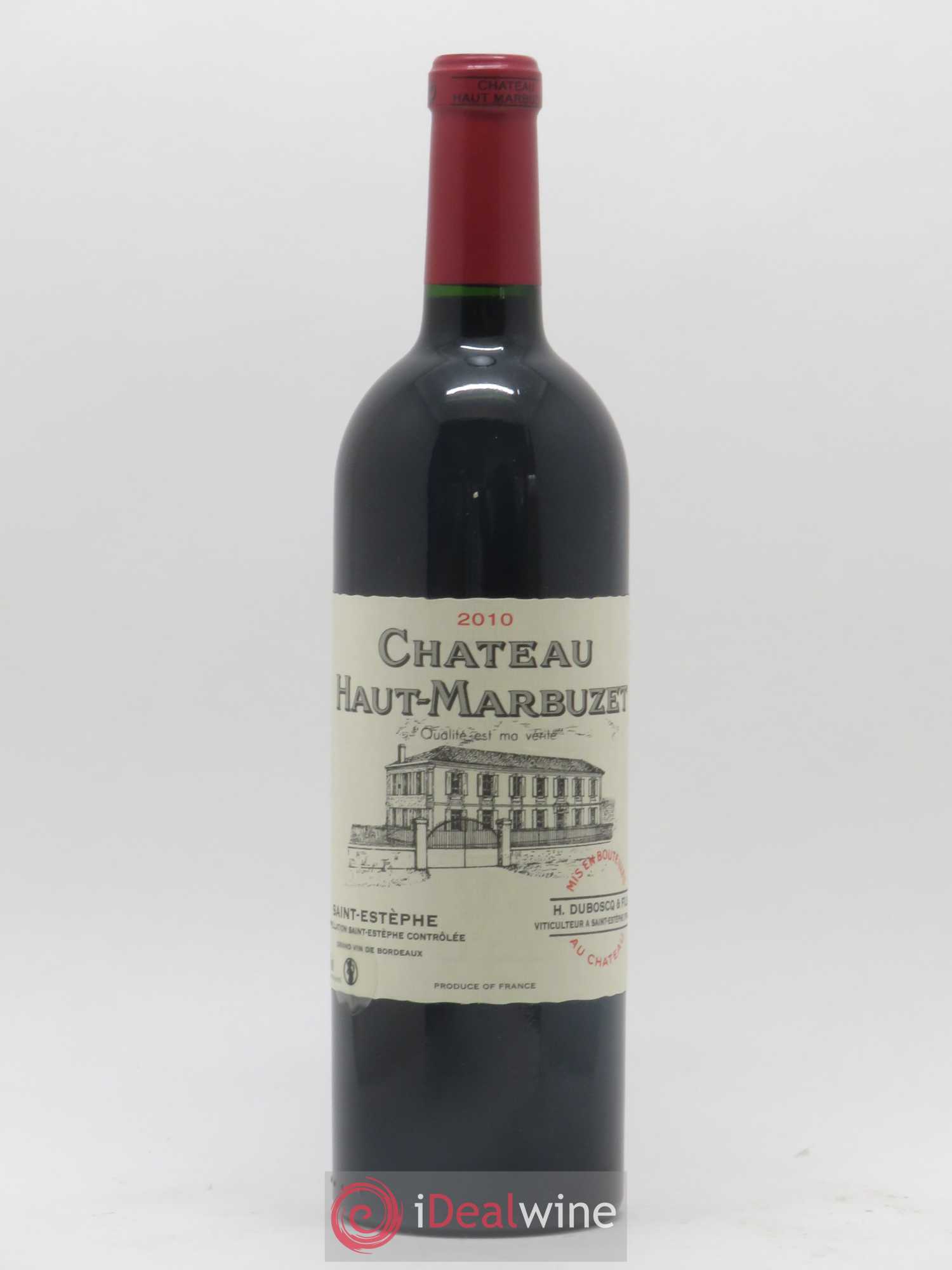 Château Haut Marbuzet 2010 - Lot de 1 bouteille - 0