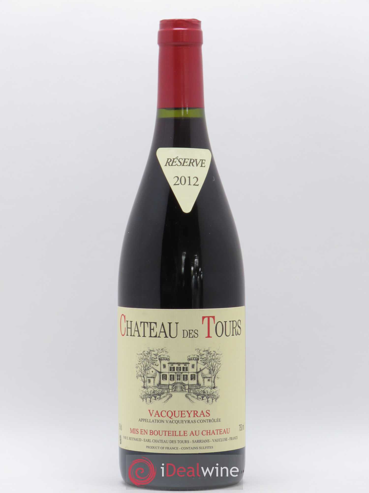Vacqueyras Château des Tours Emmanuel Reynaud 2012 - Lot de 1 bouteille - 0