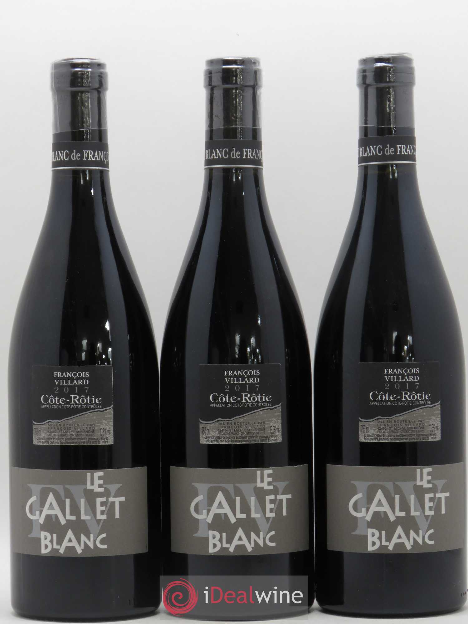 Côte-Rôtie Le Gallet Blanc François Villard 2017 - Lot de 3 bouteilles - 0