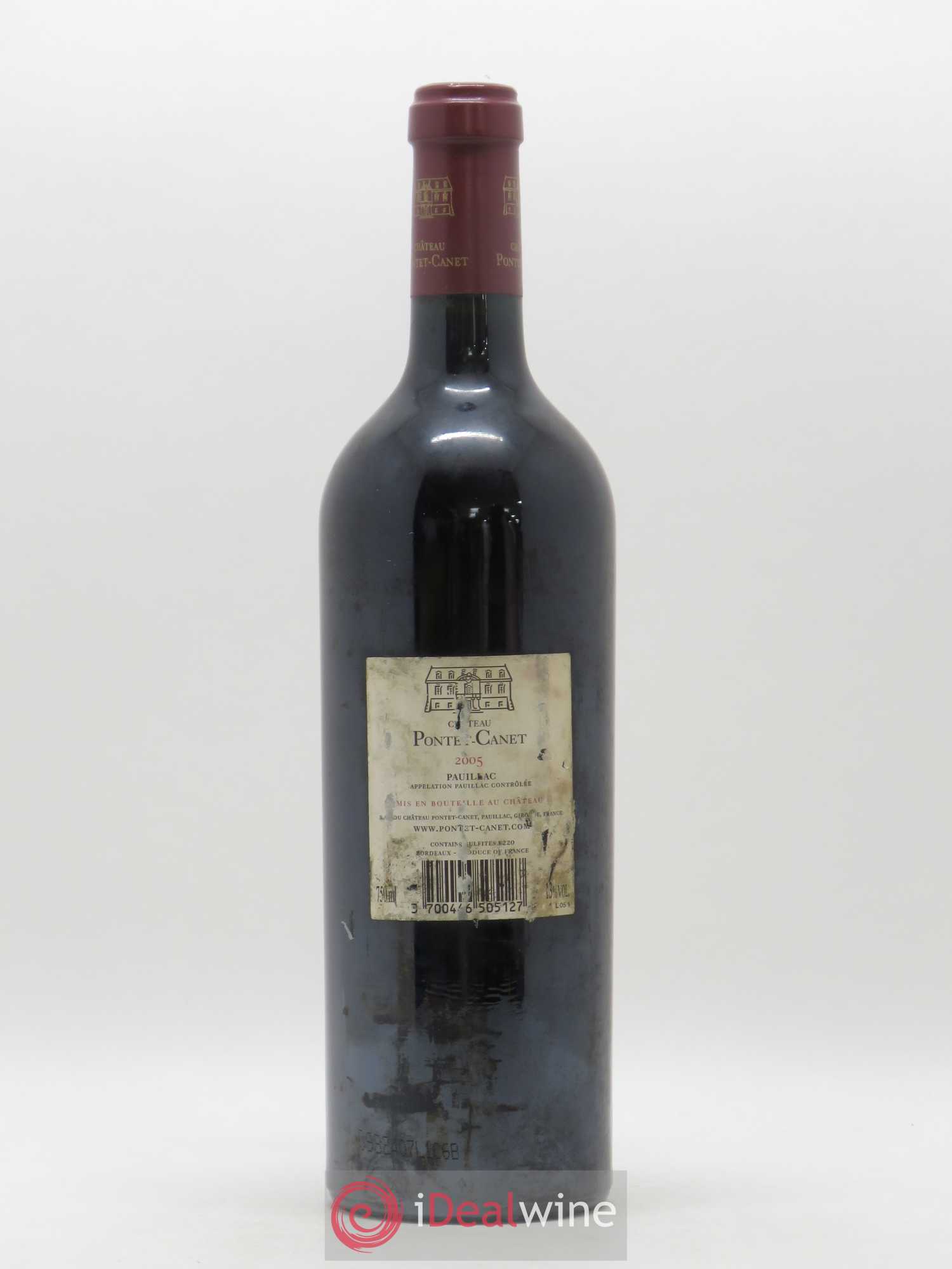 Château Pontet Canet 5ème Grand Cru Classé 2005 - Lot de 1 bouteille - 1